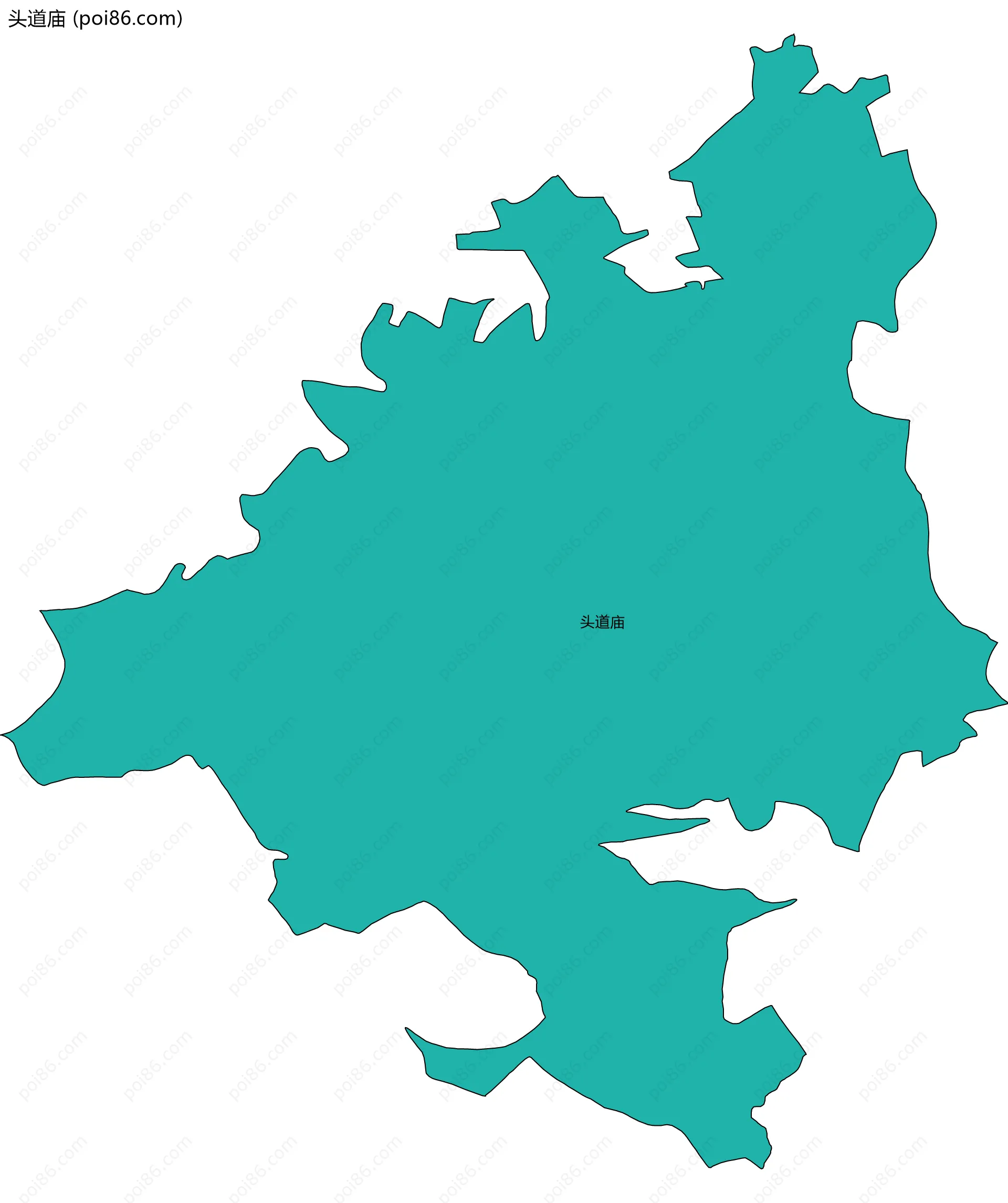 头道庙边界地图