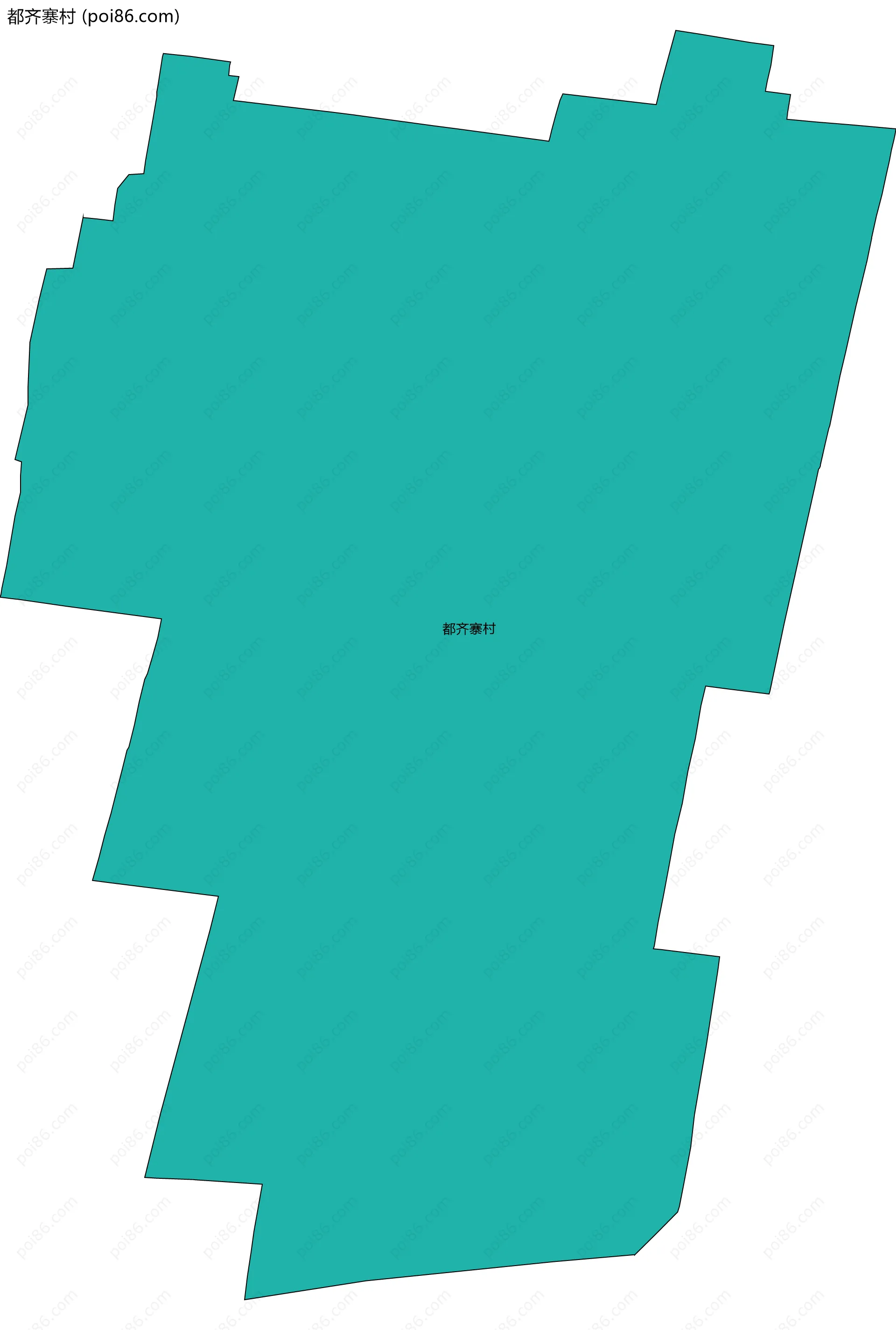 都齐寨村边界地图