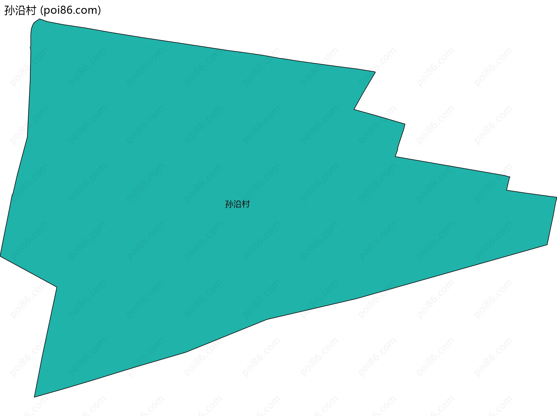 孙沿村边界地图