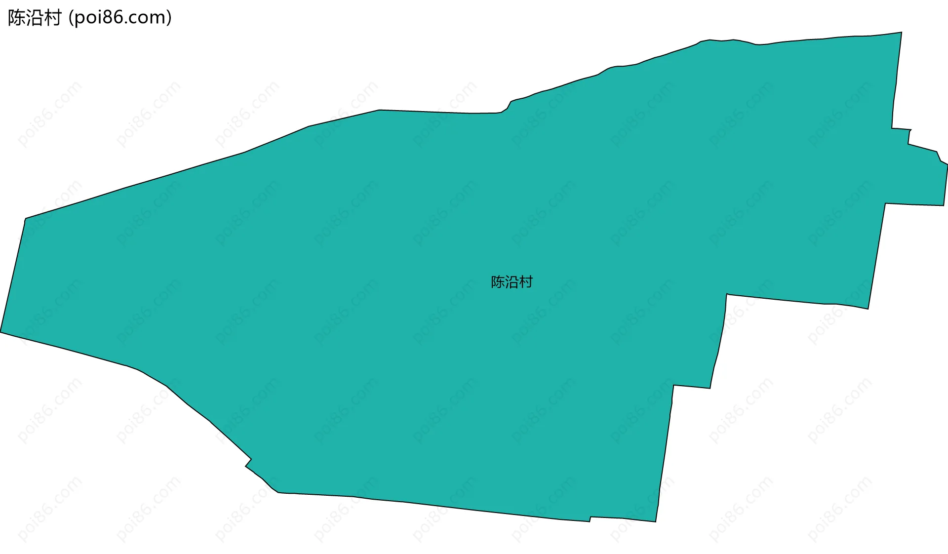 陈沿村边界地图