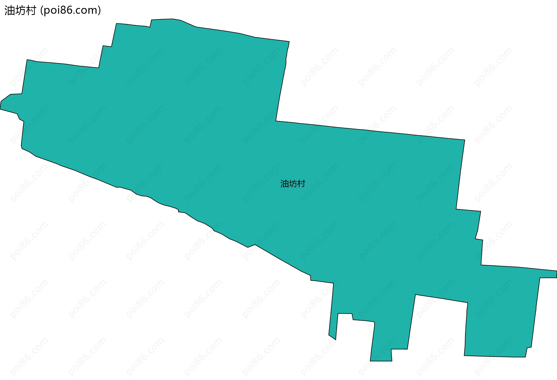 油坊村边界地图
