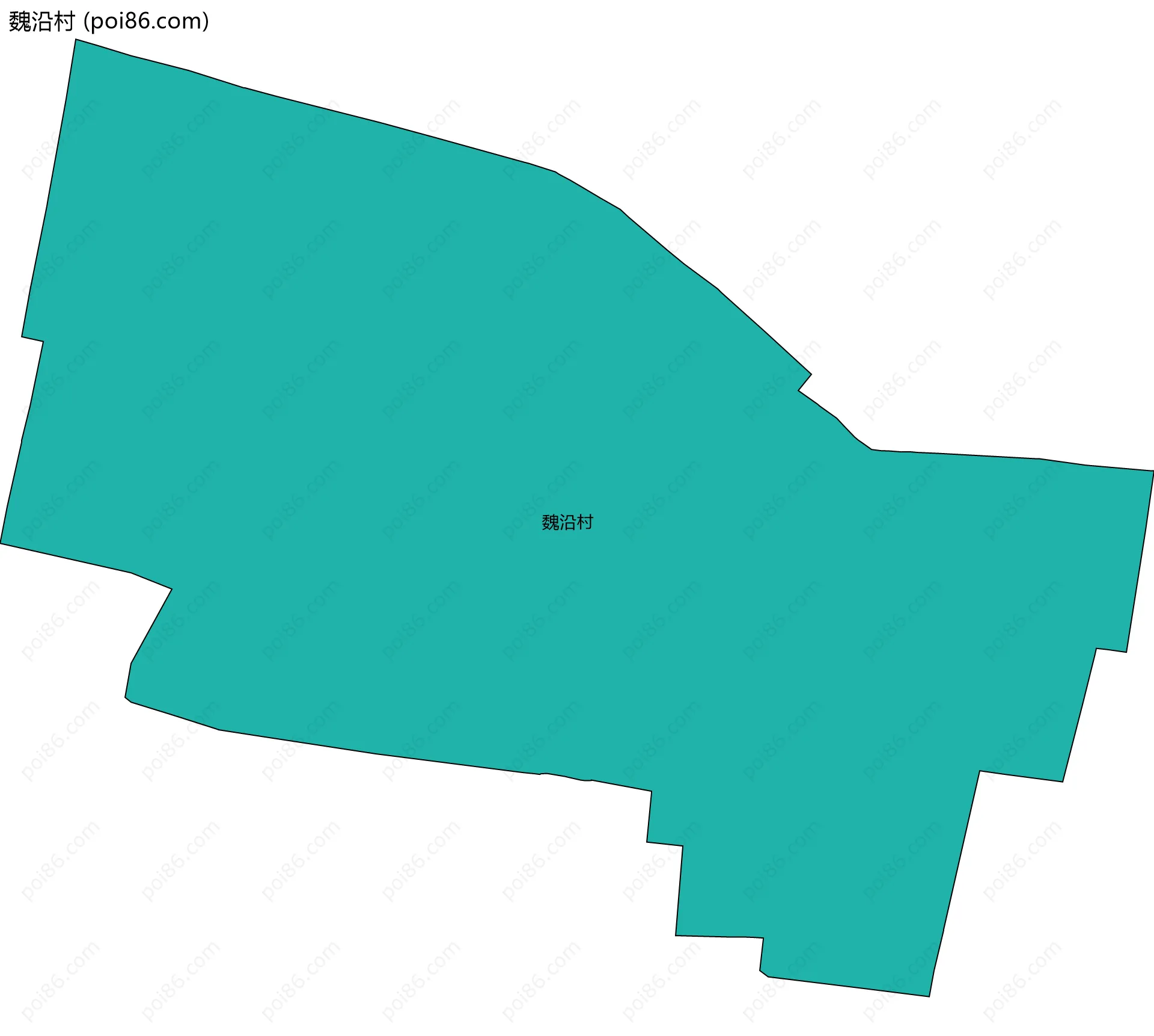 魏沿村边界地图