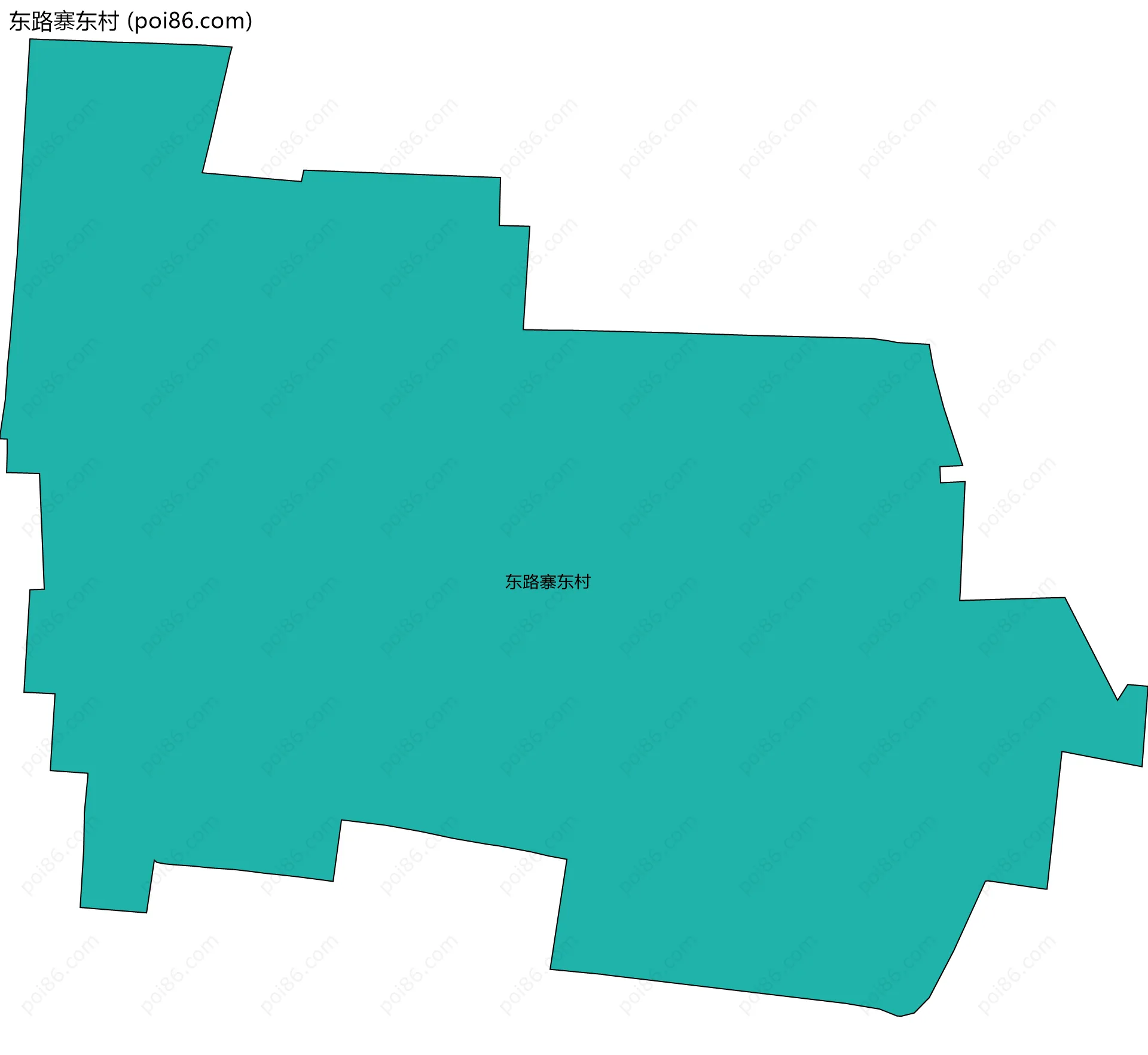 东路寨东村边界地图