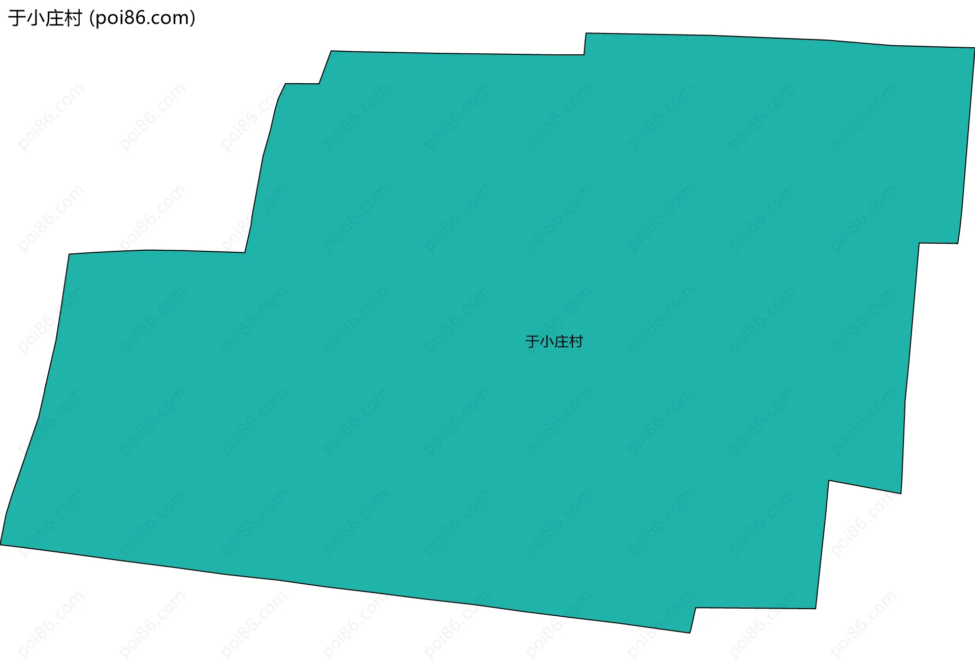 于小庄村边界地图