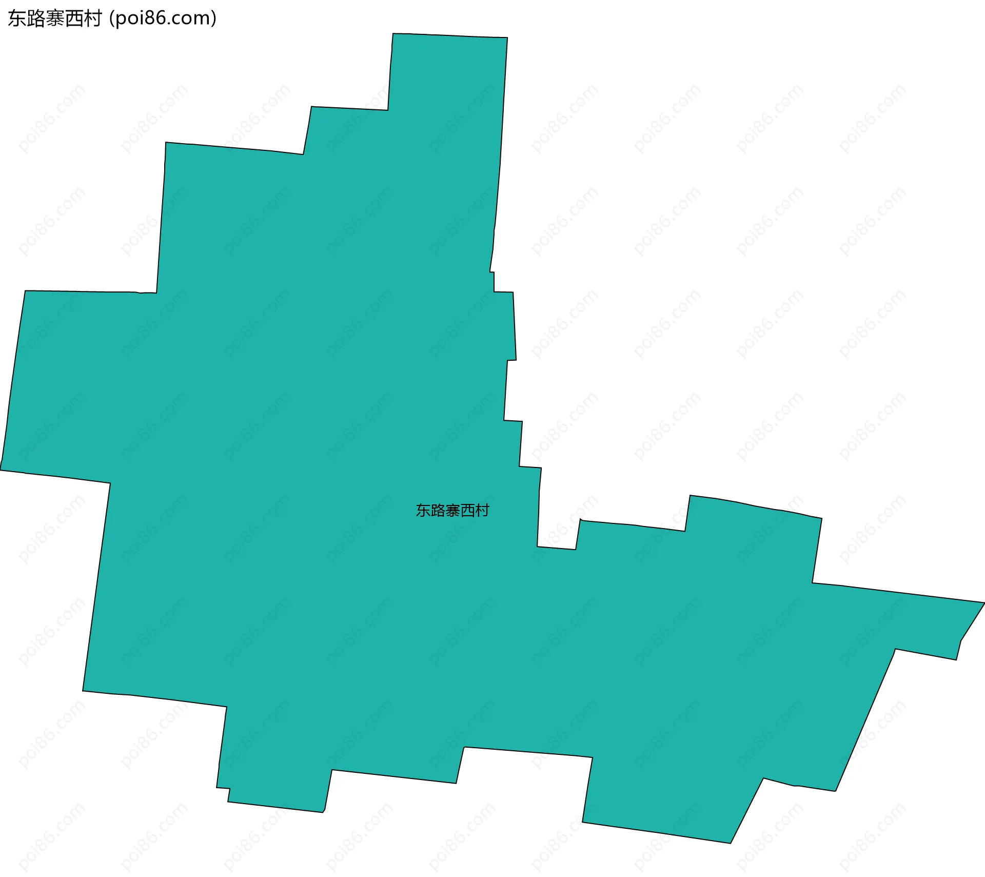 东路寨西村边界地图