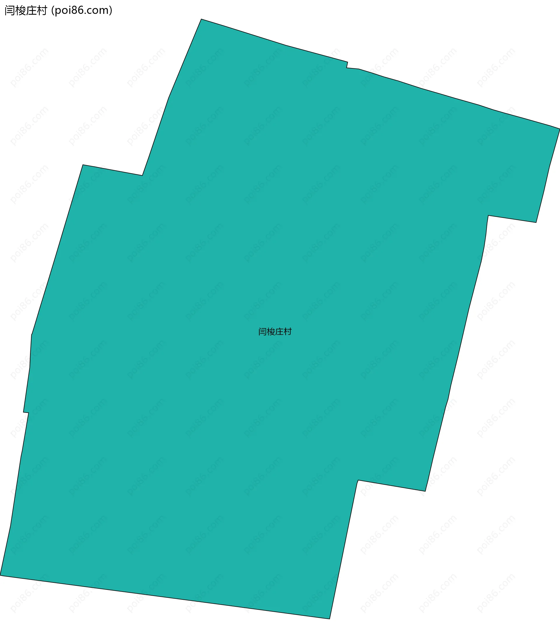 闫梭庄村边界地图