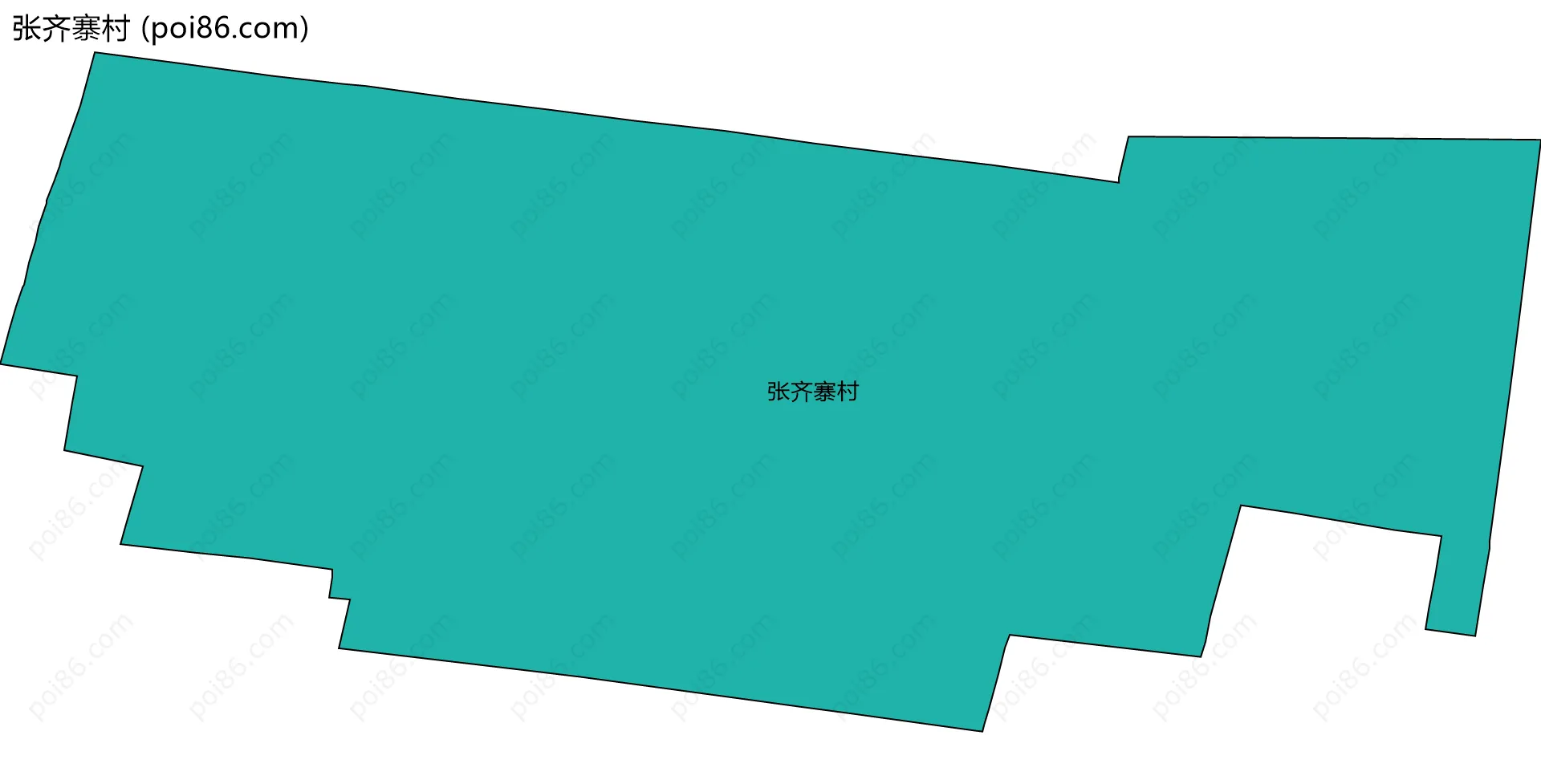 张齐寨村边界地图