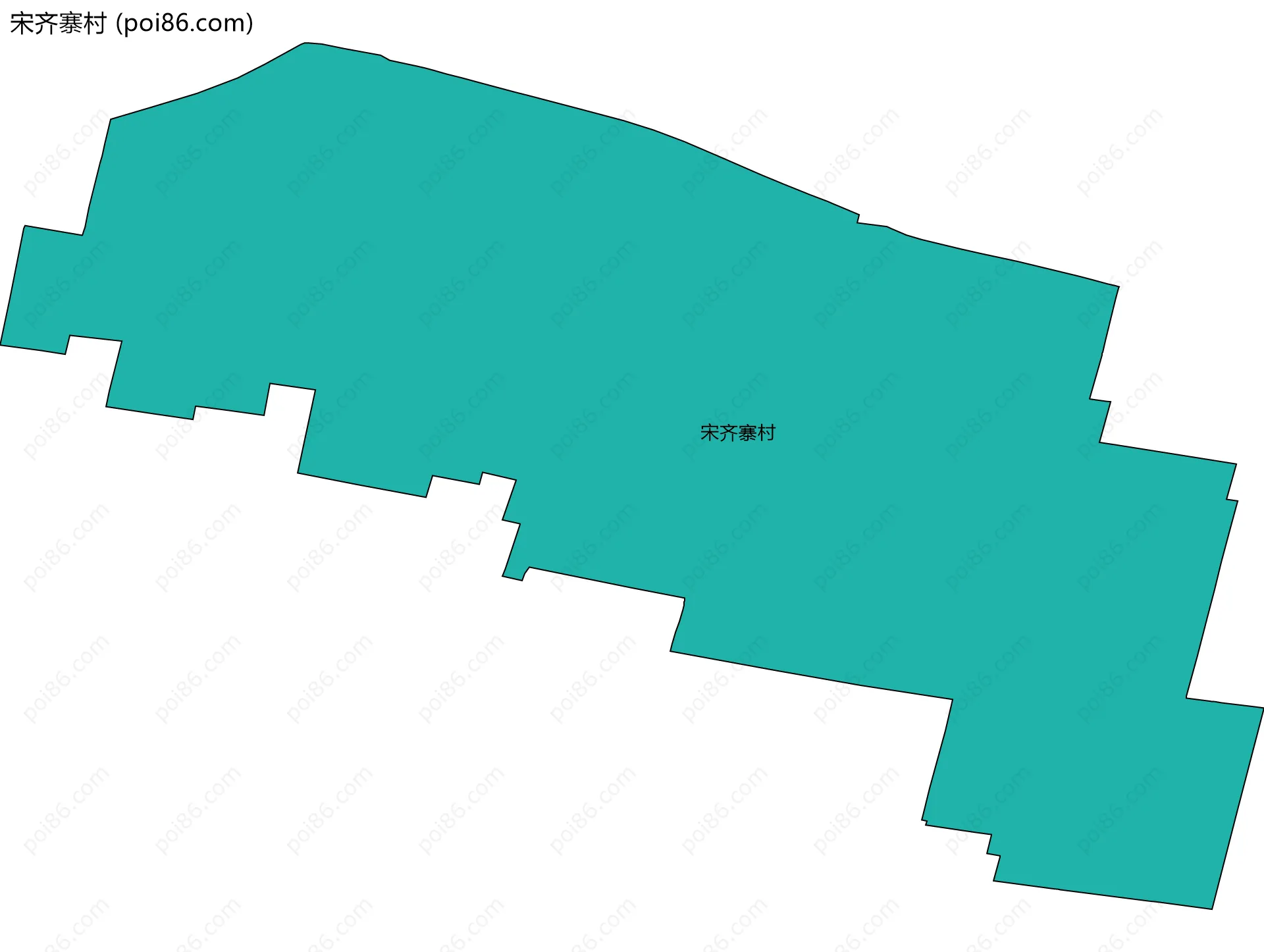 宋齐寨村边界地图