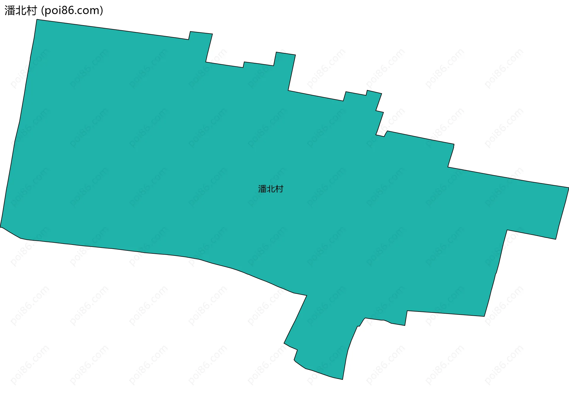 潘北村边界地图