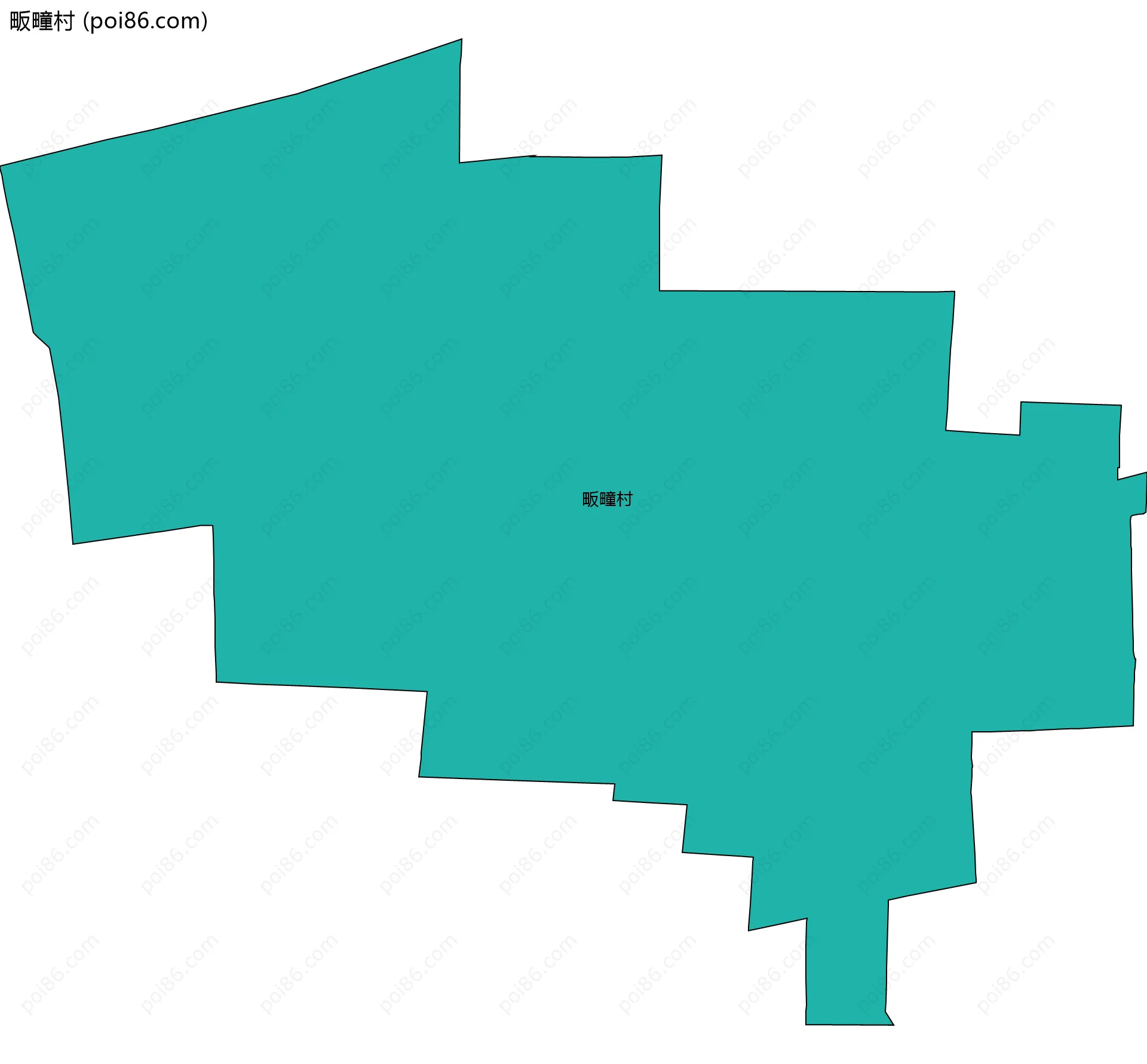 畈疃村边界地图