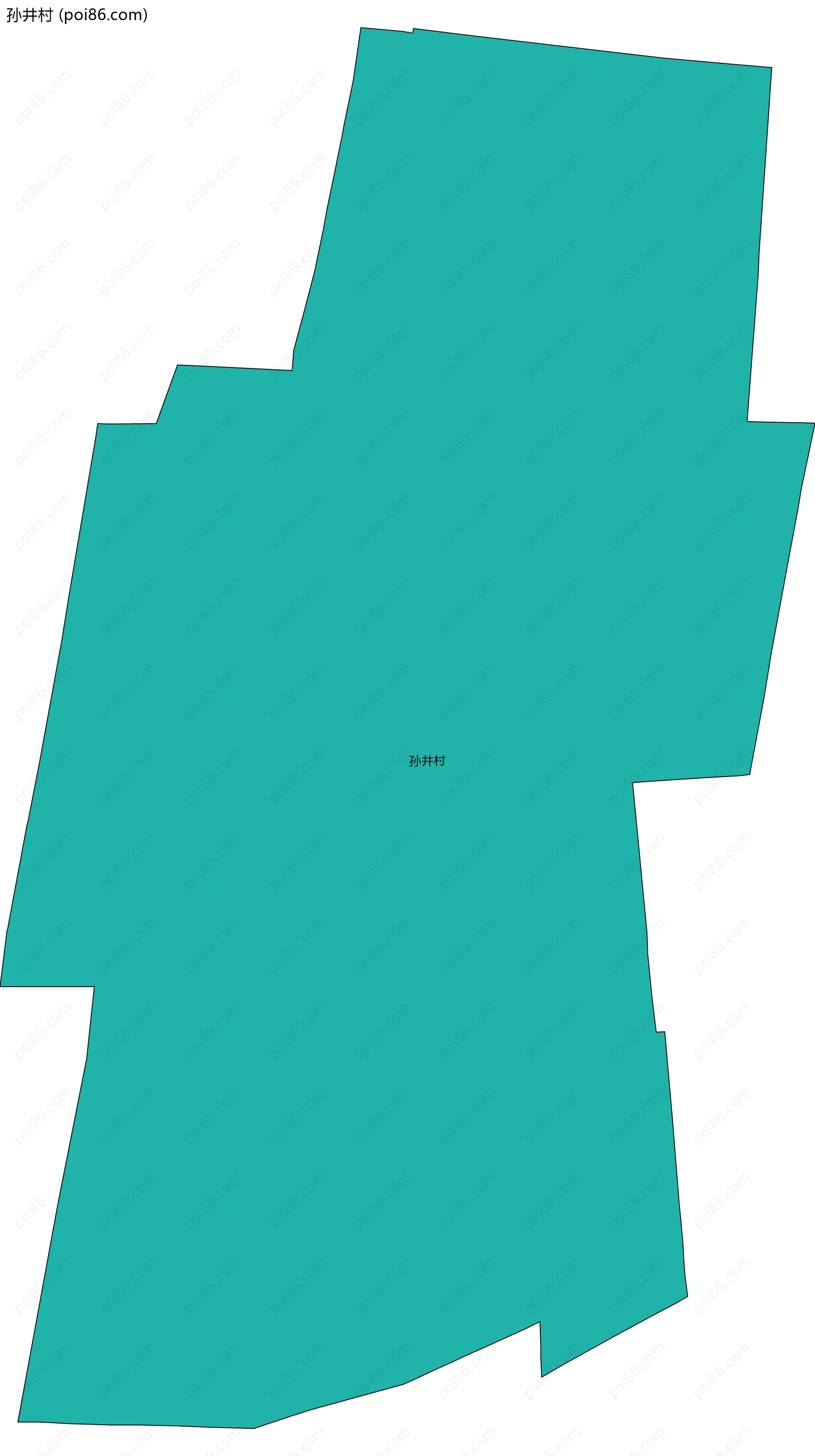 孙井村边界地图