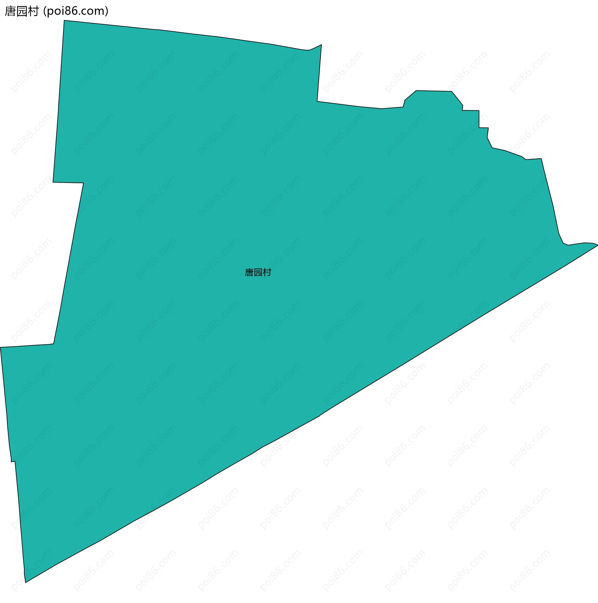 唐园村边界地图