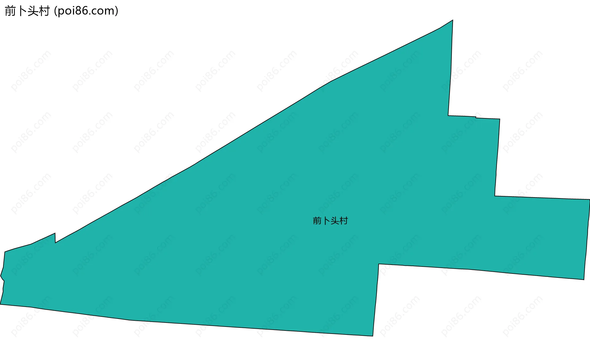 前卜头村边界地图
