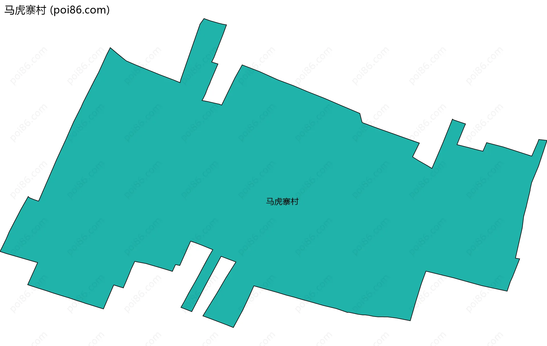 马虎寨村边界地图