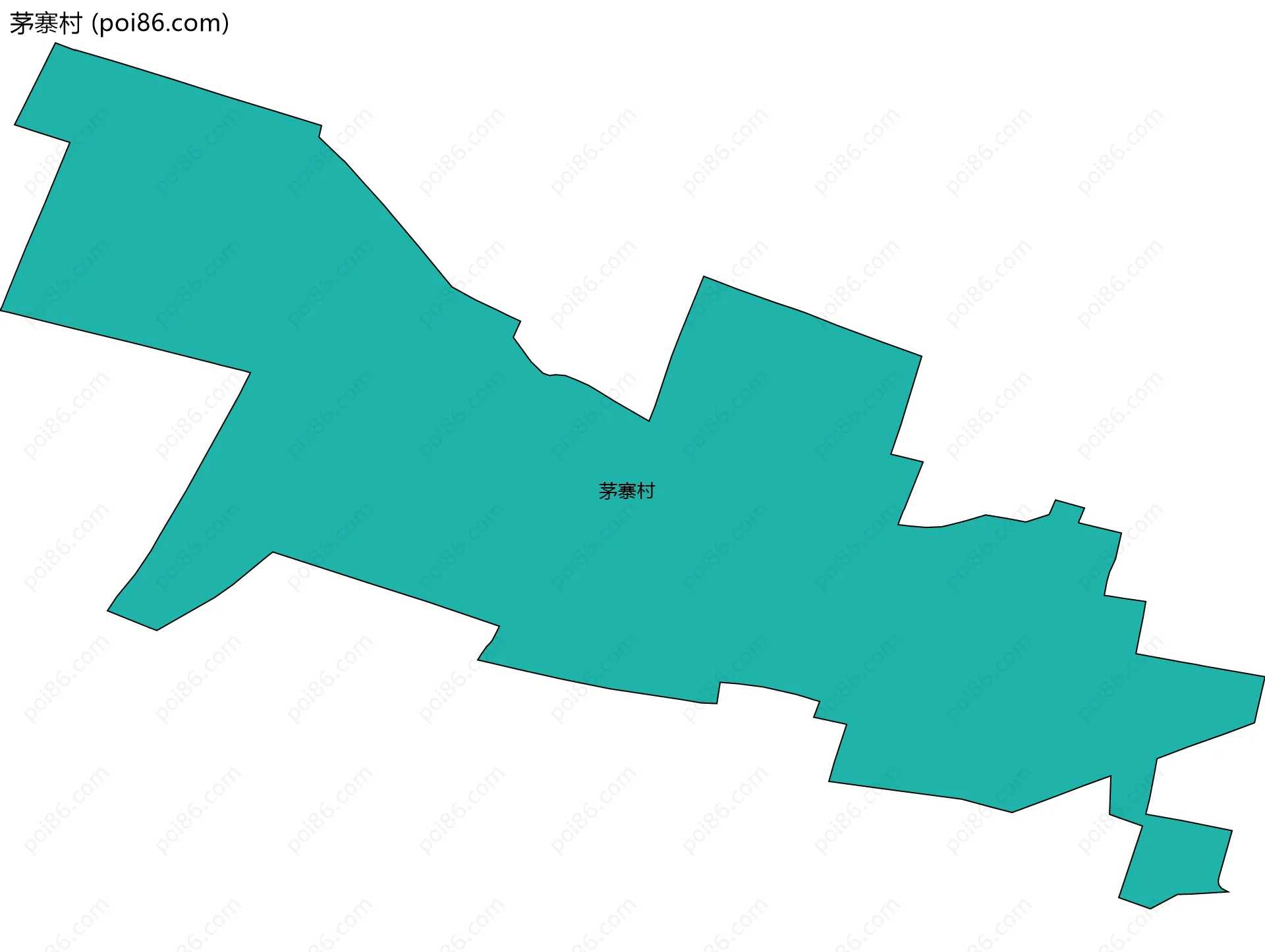 茅寨村边界地图