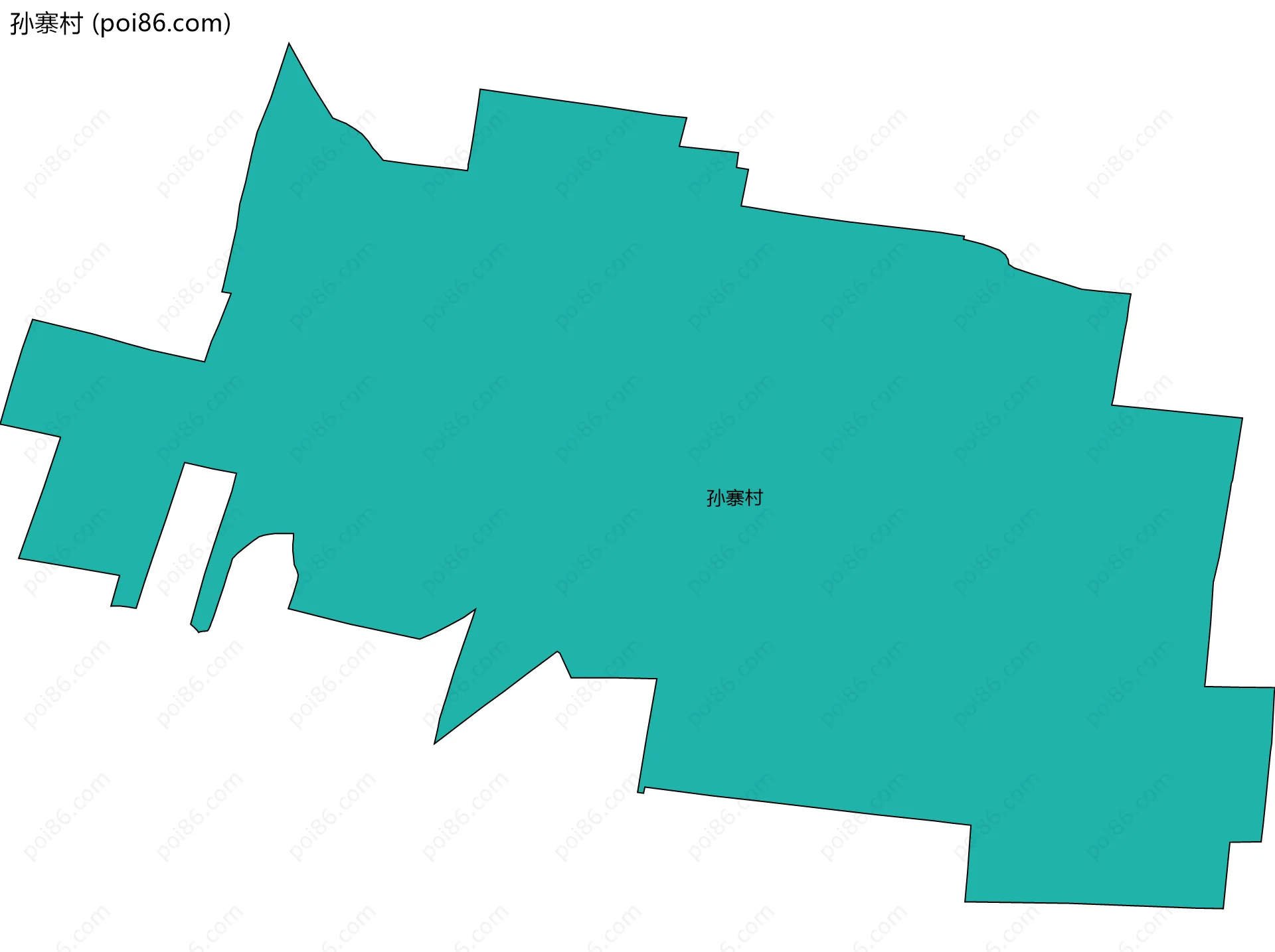 孙寨村边界地图