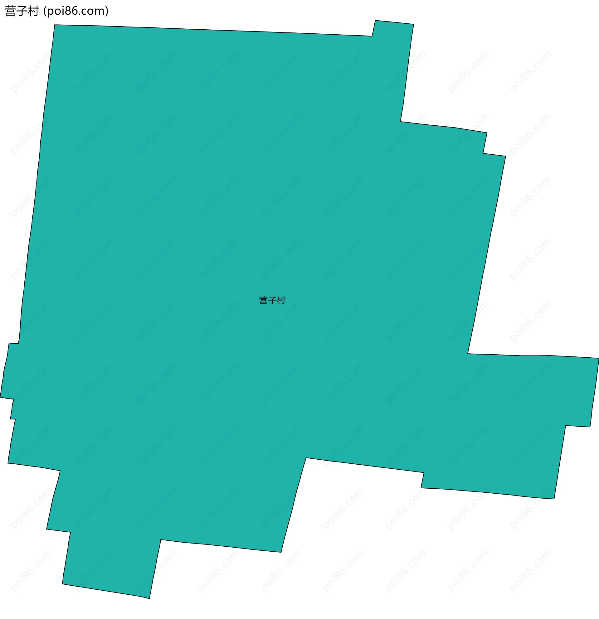 营子村边界地图