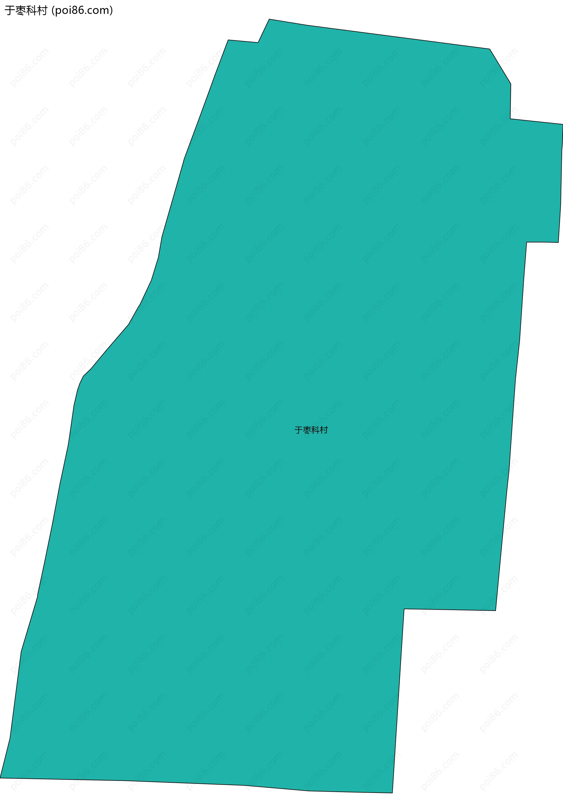 于枣科村边界地图