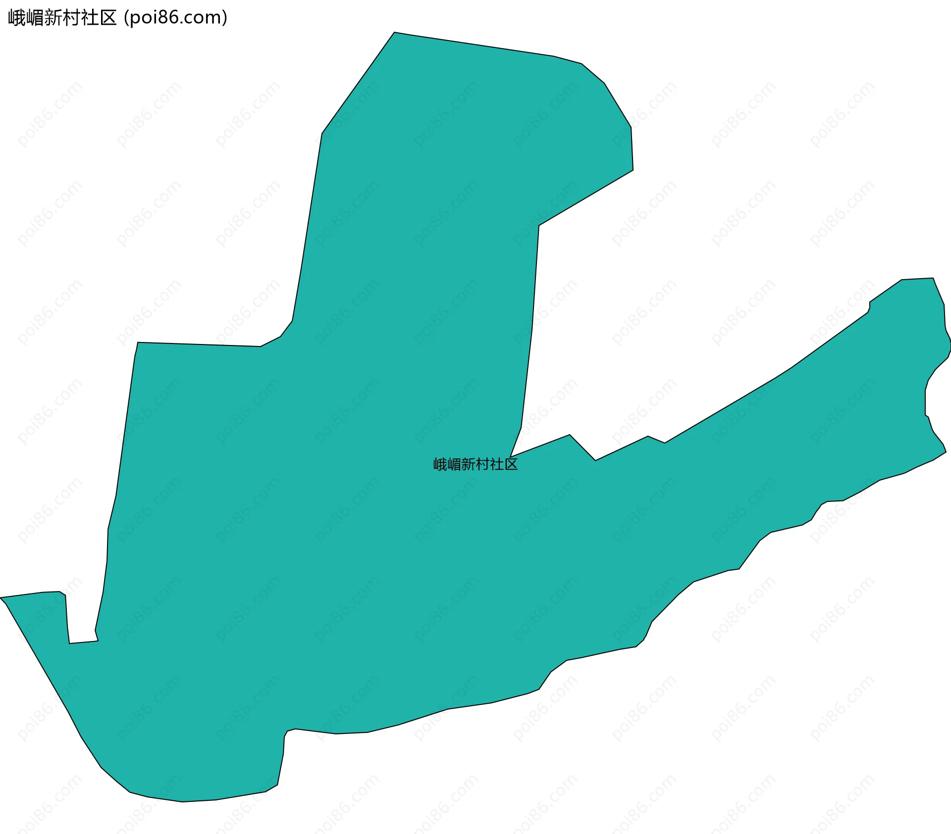 峨嵋新村社区边界地图