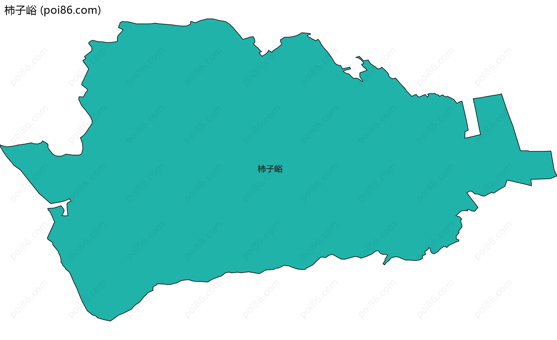 柿子峪边界地图