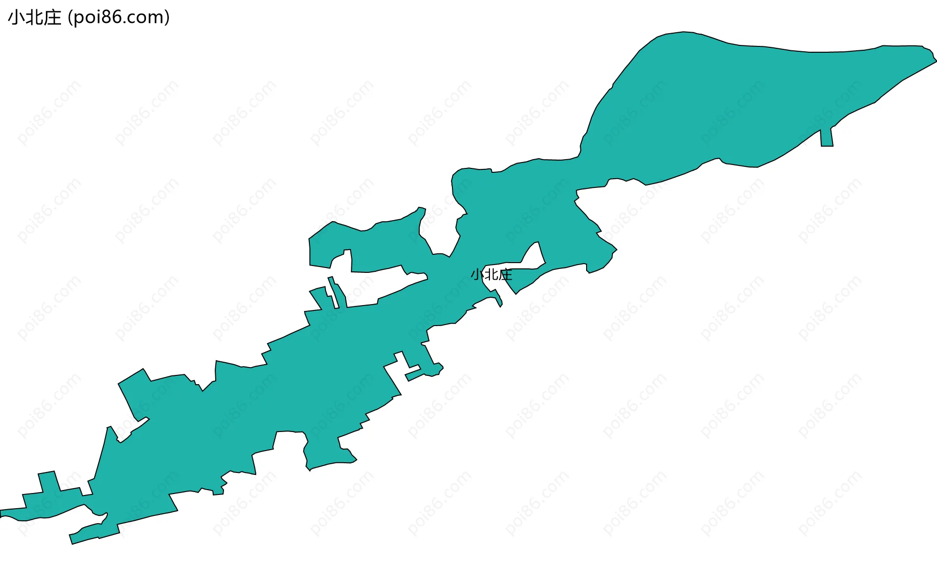 小北庄边界地图