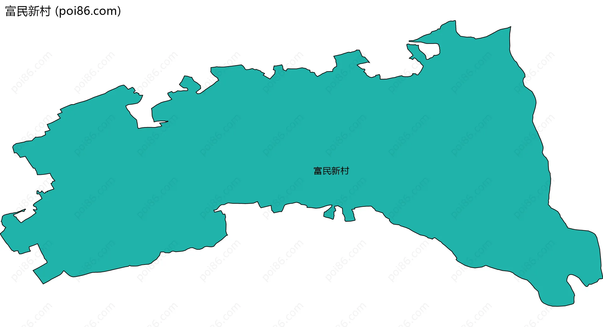 富民新村边界地图