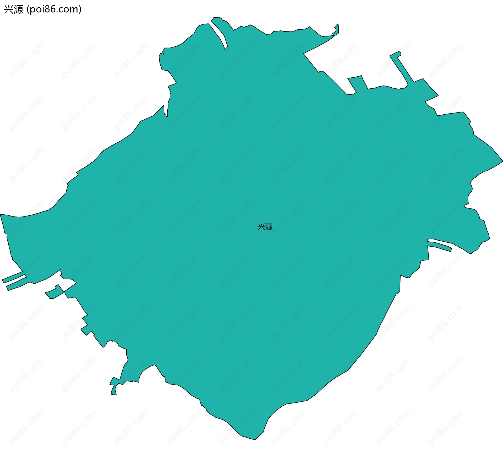 兴源边界地图