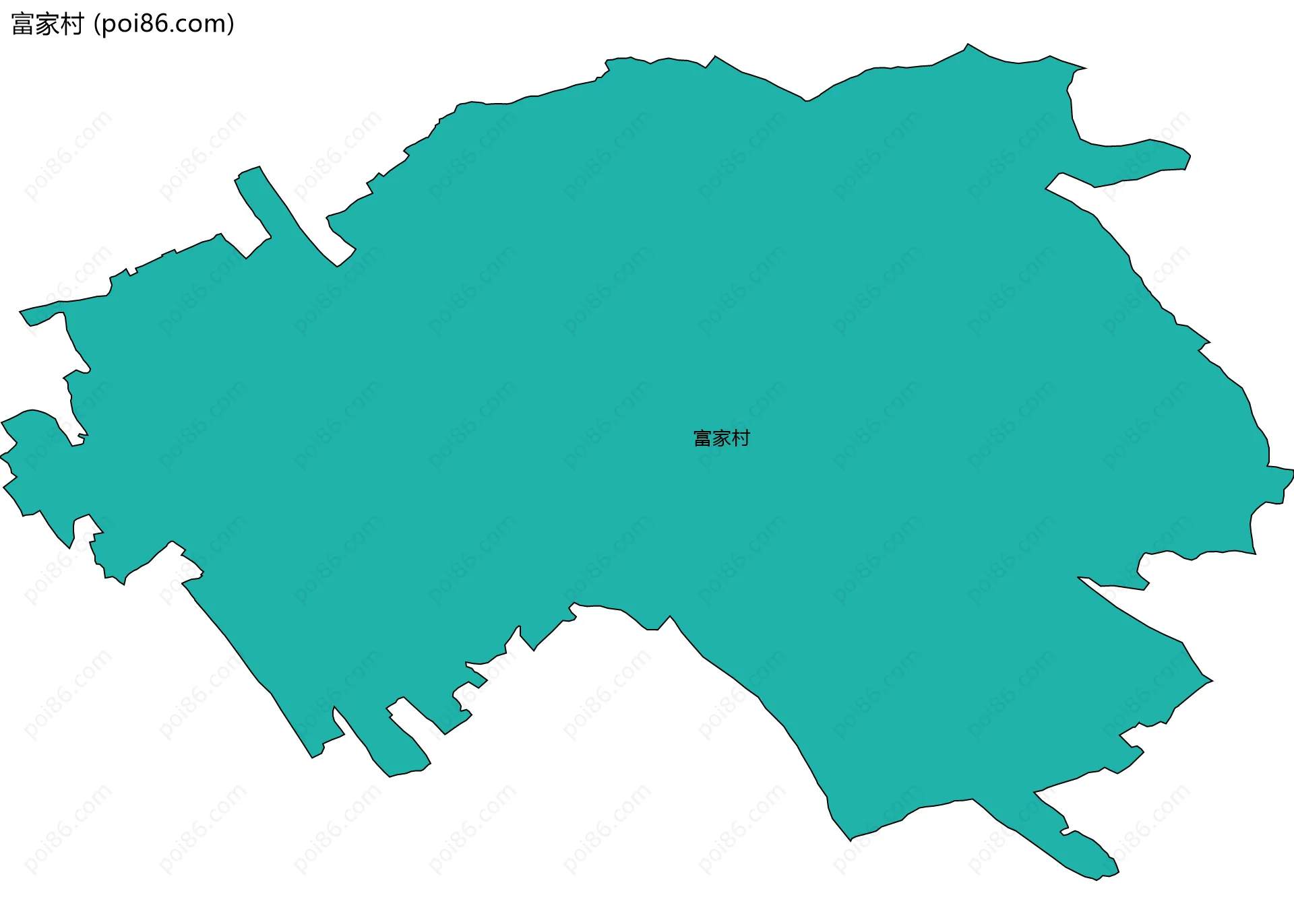 富家村边界地图