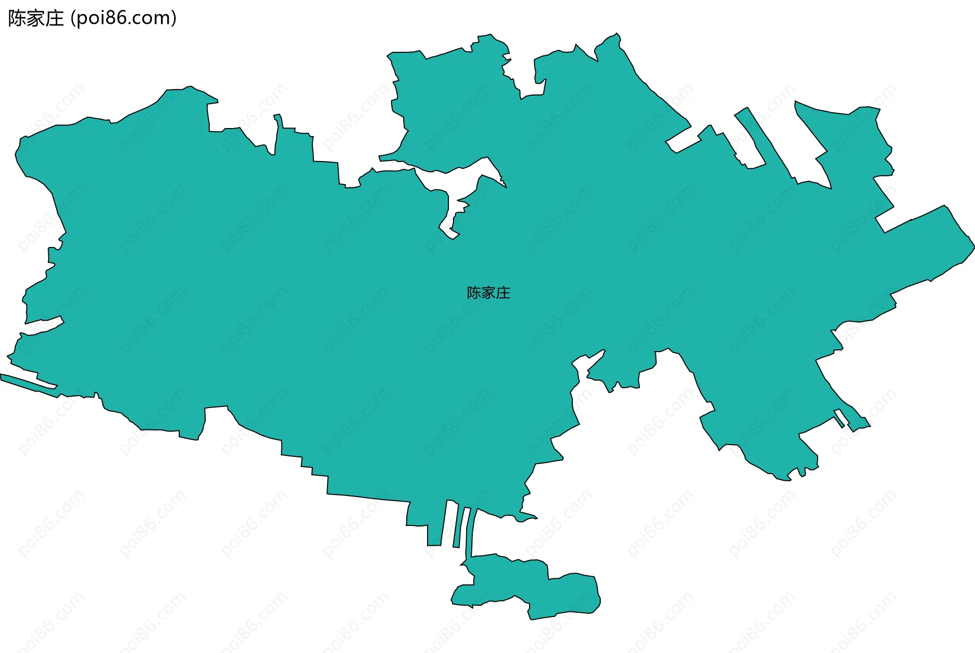 陈家庄边界地图
