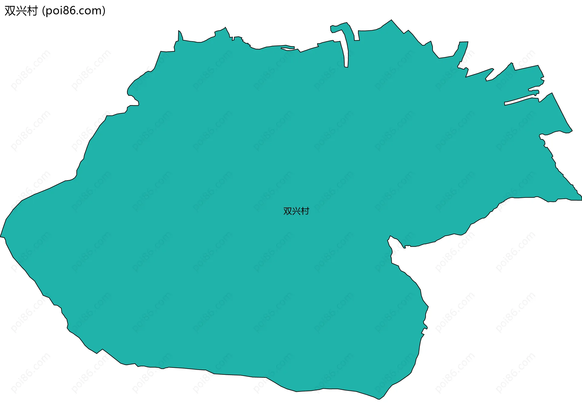 双兴村边界地图