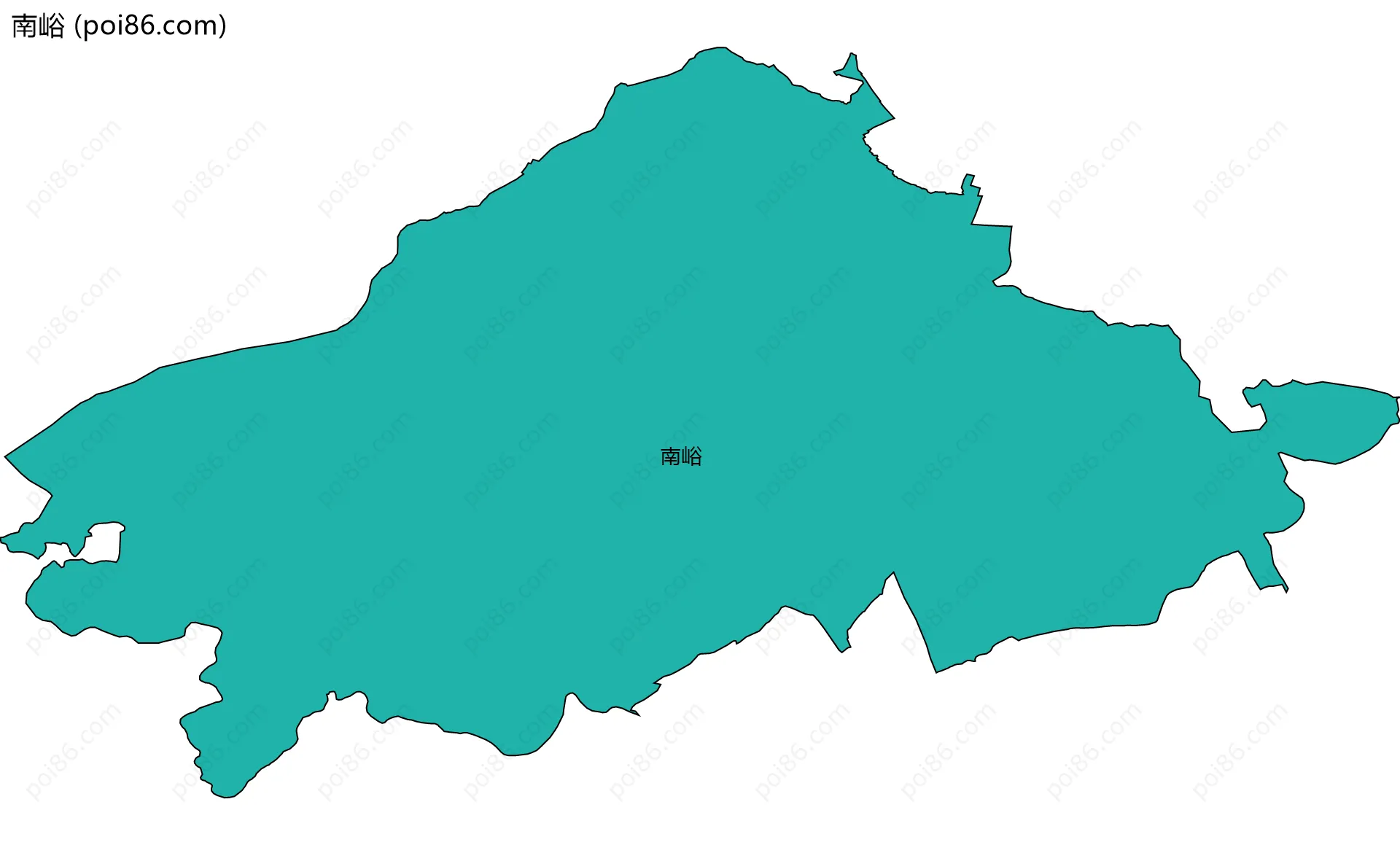 南峪边界地图