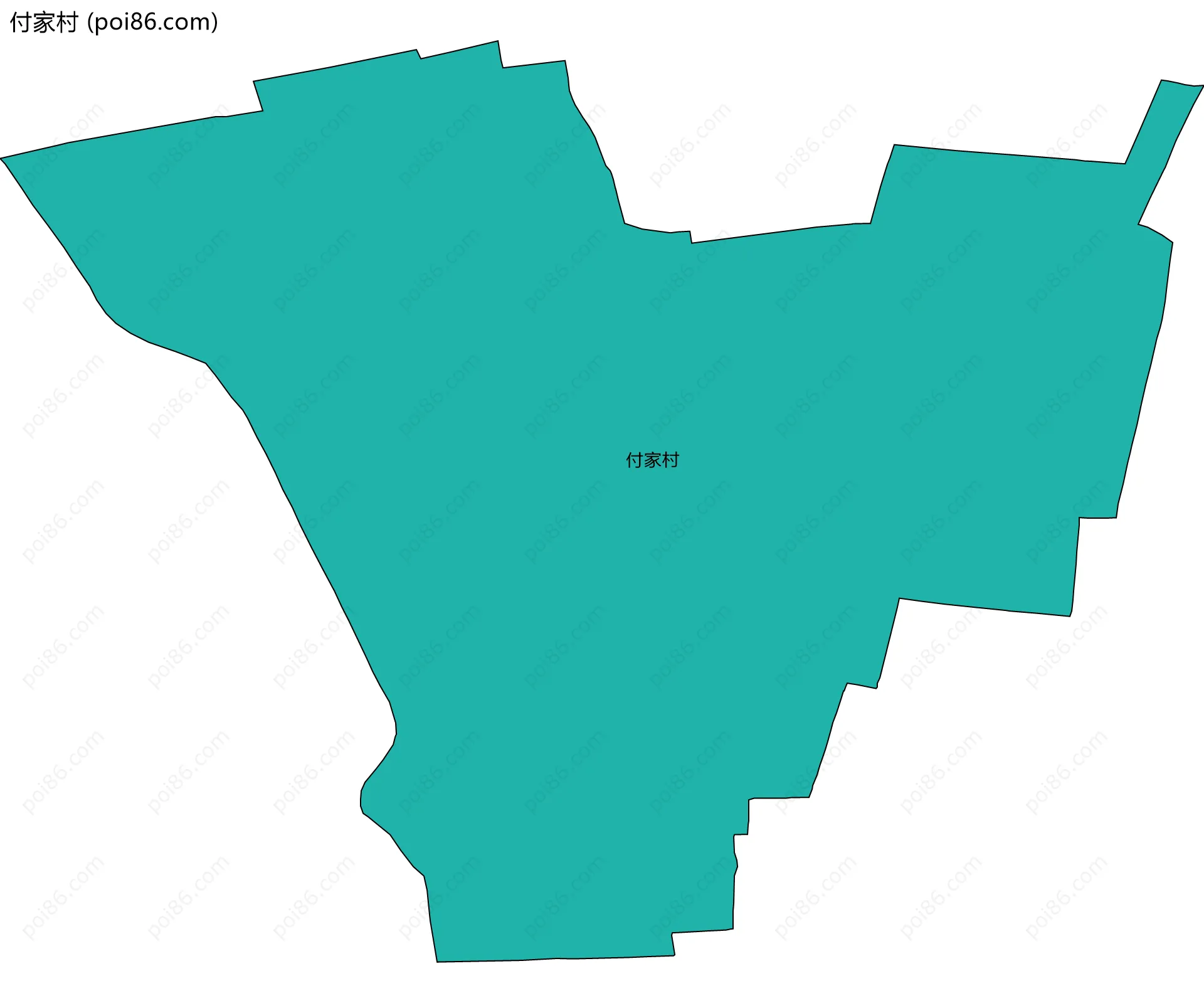 付家村边界地图