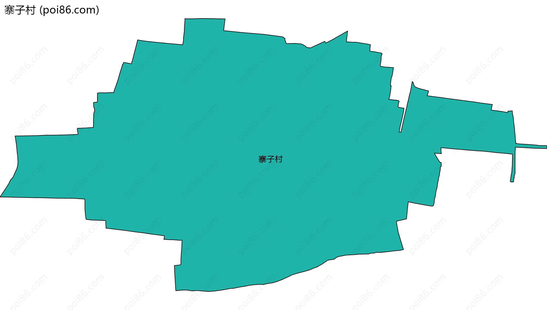 寨子村边界地图