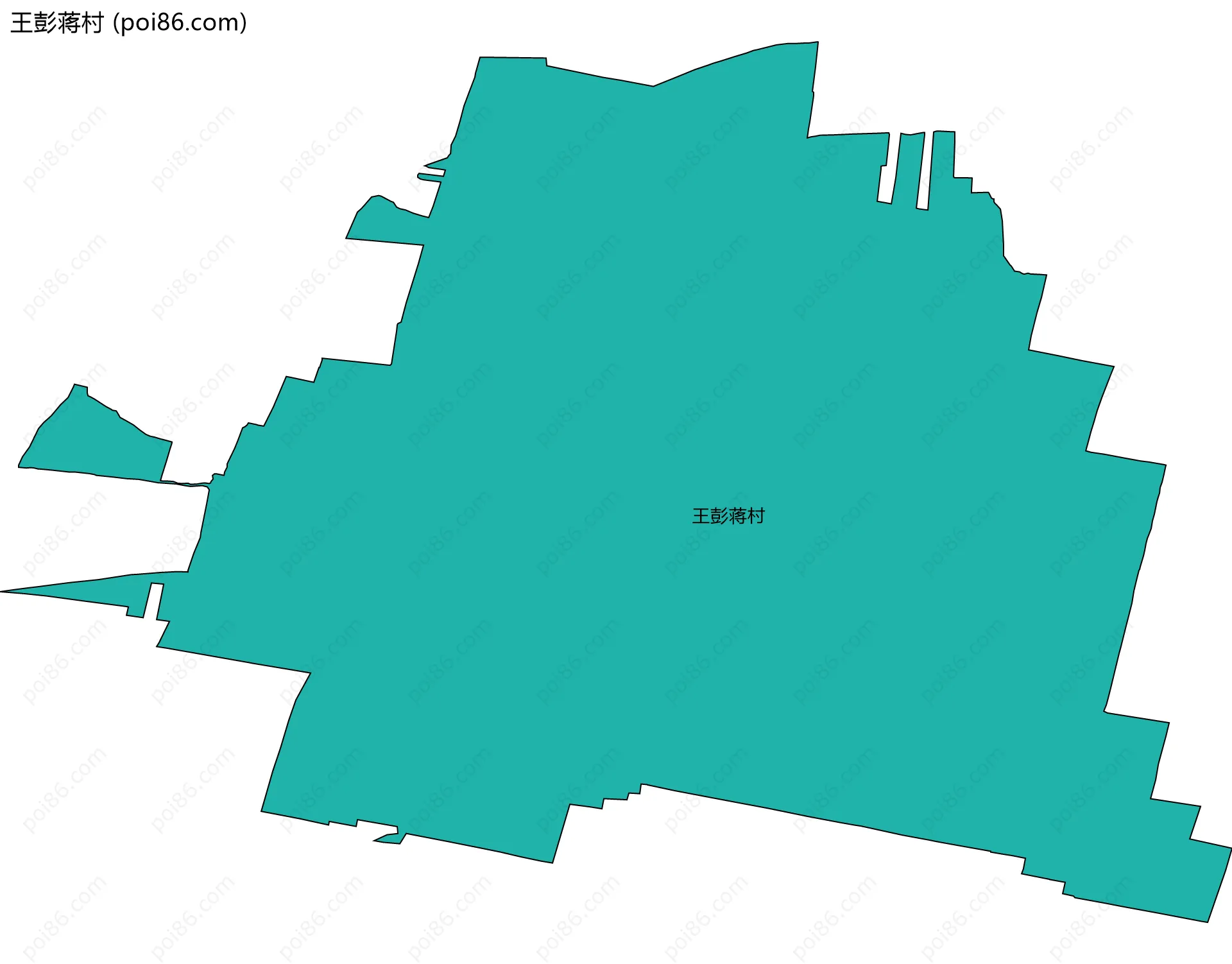 王彭蒋村边界地图