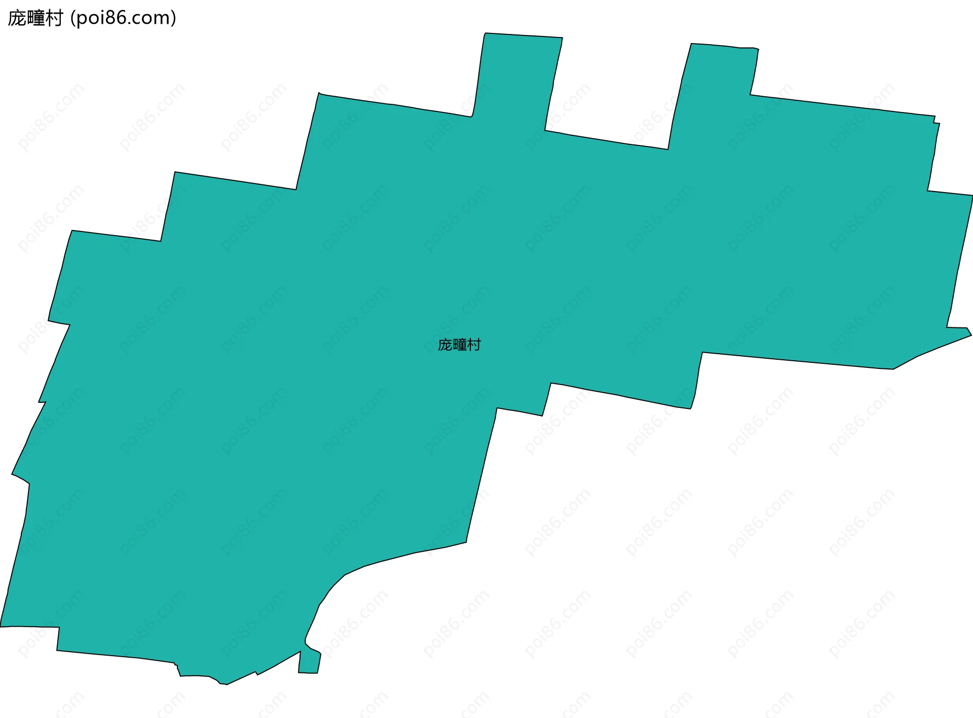 庞疃村边界地图
