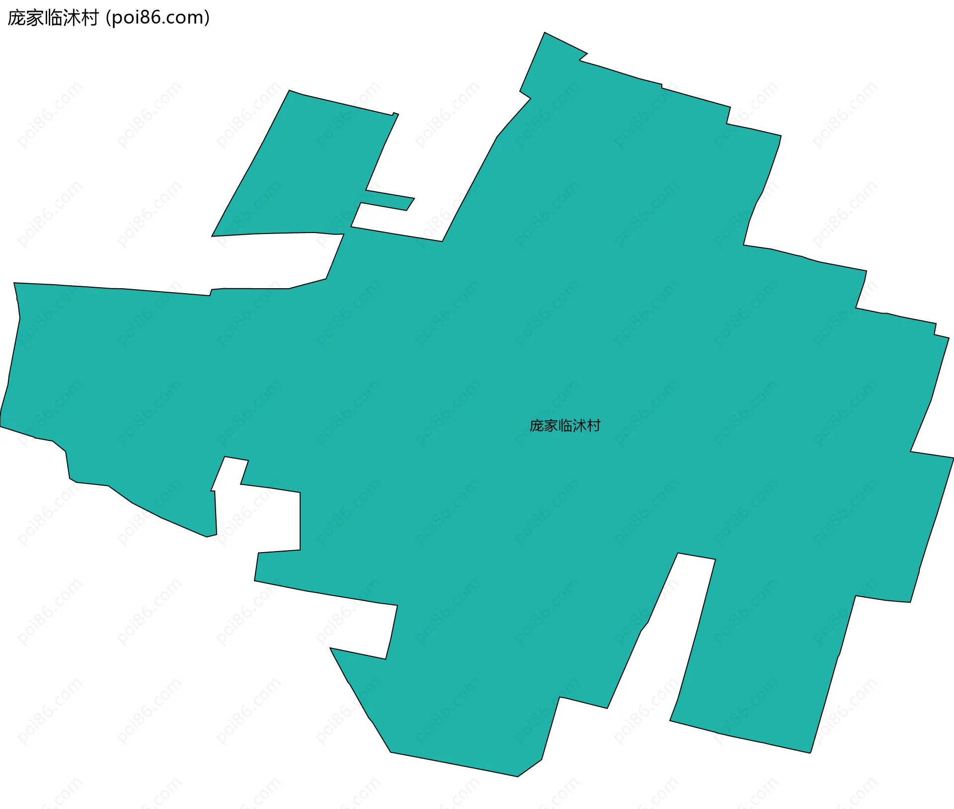 庞家临沭村边界地图