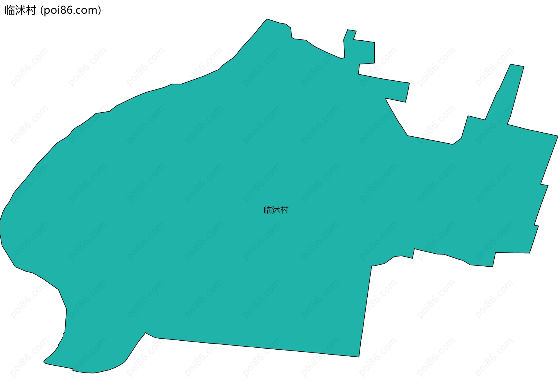 临沭村边界地图