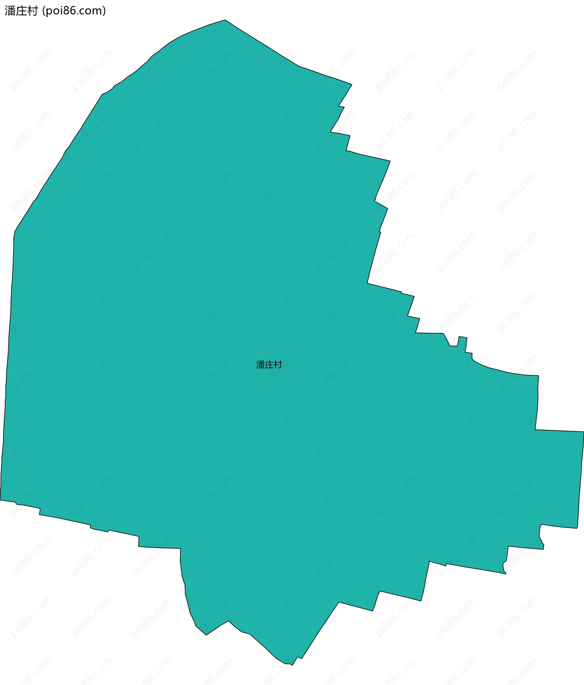 潘庄村边界地图