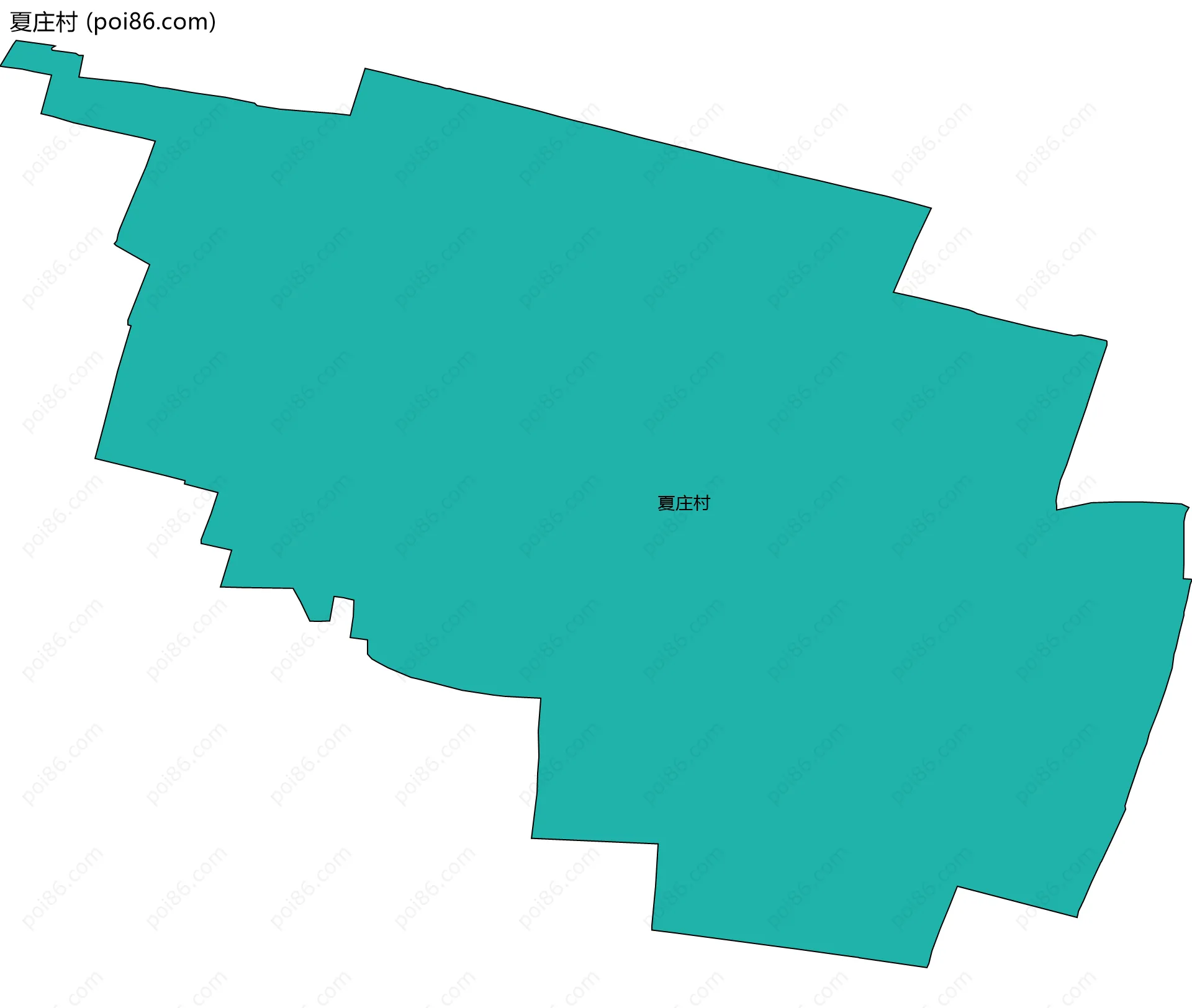 夏庄村边界地图