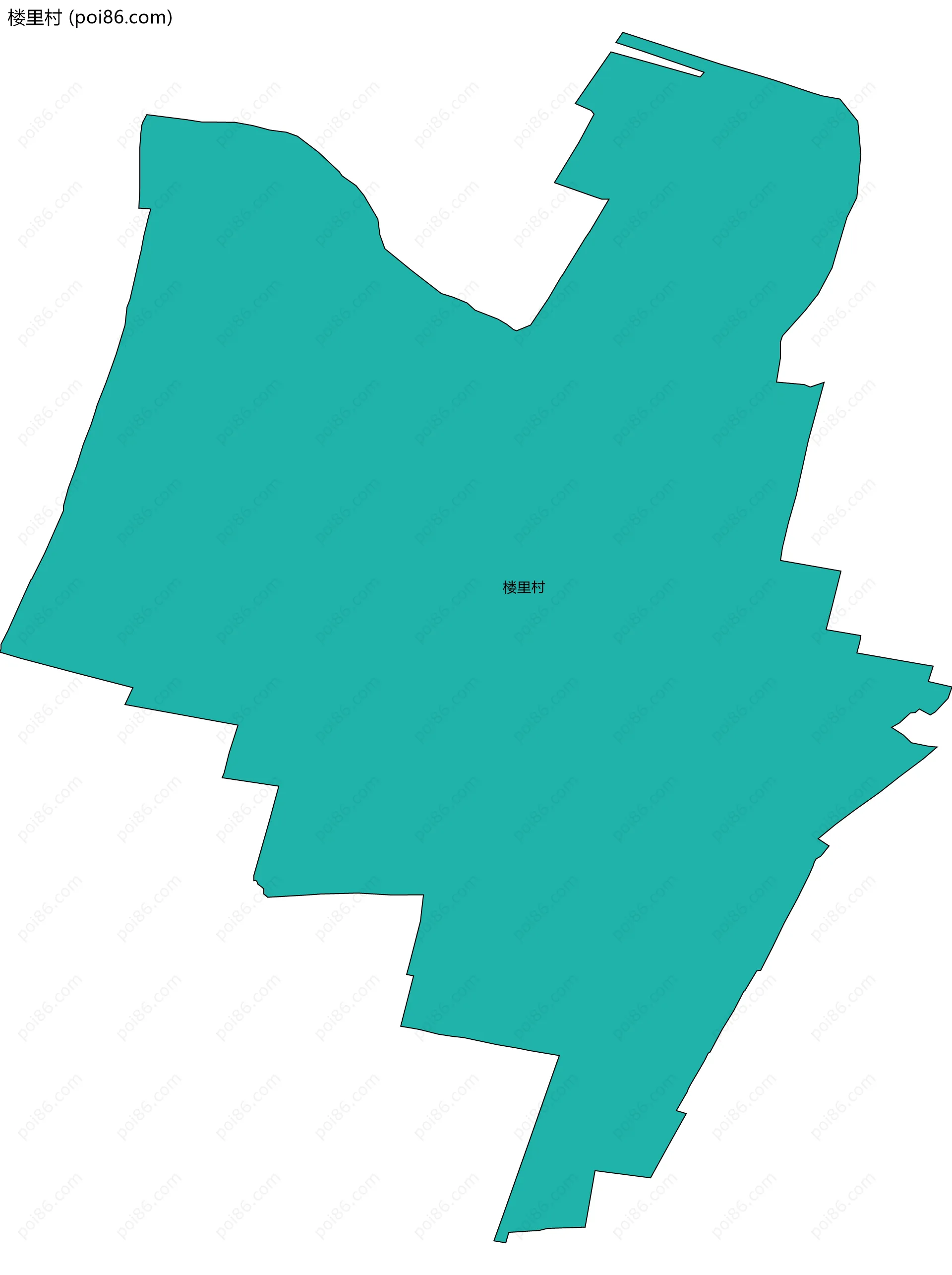 楼里村边界地图