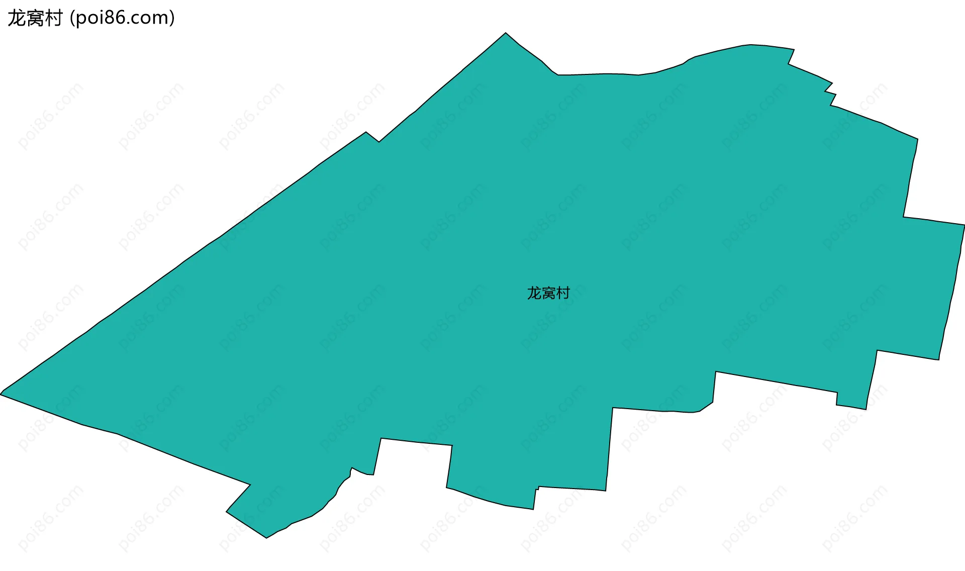 龙窝村边界地图