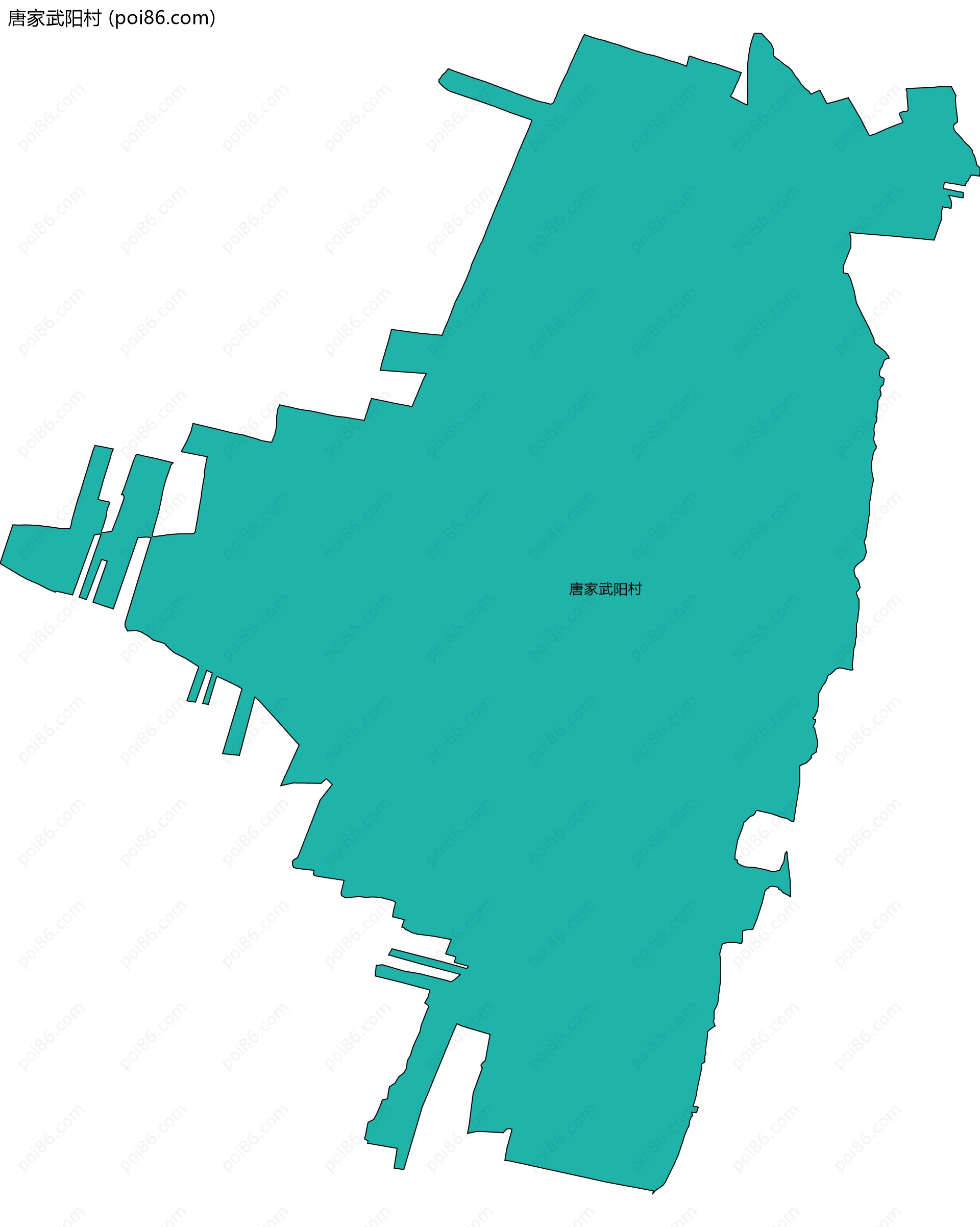 唐家武阳村边界地图