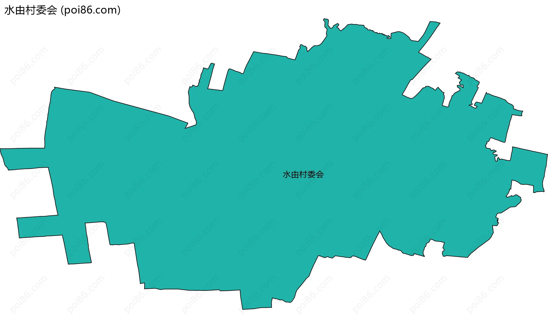 水由村委会边界地图