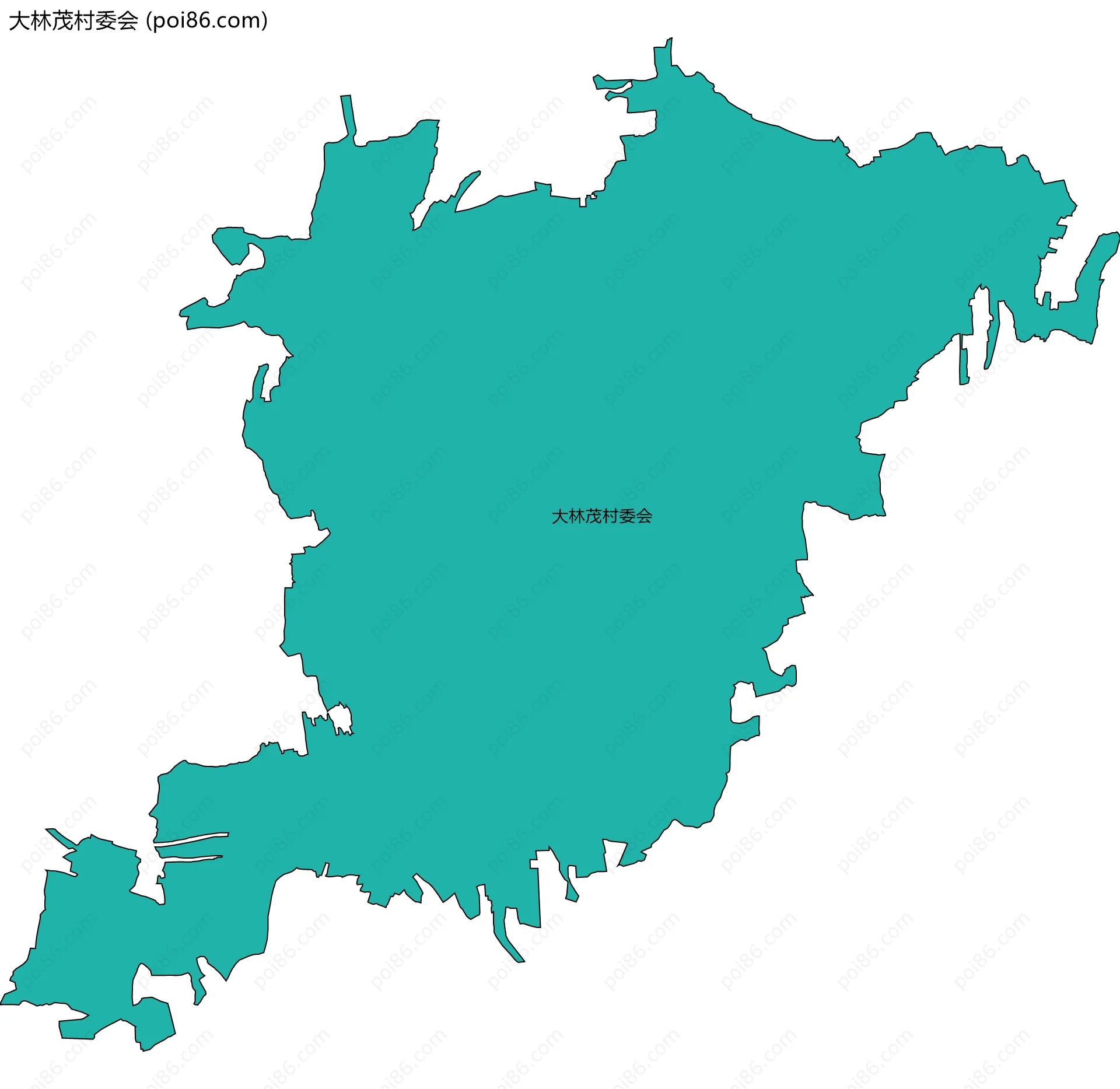 大林茂村委会边界地图