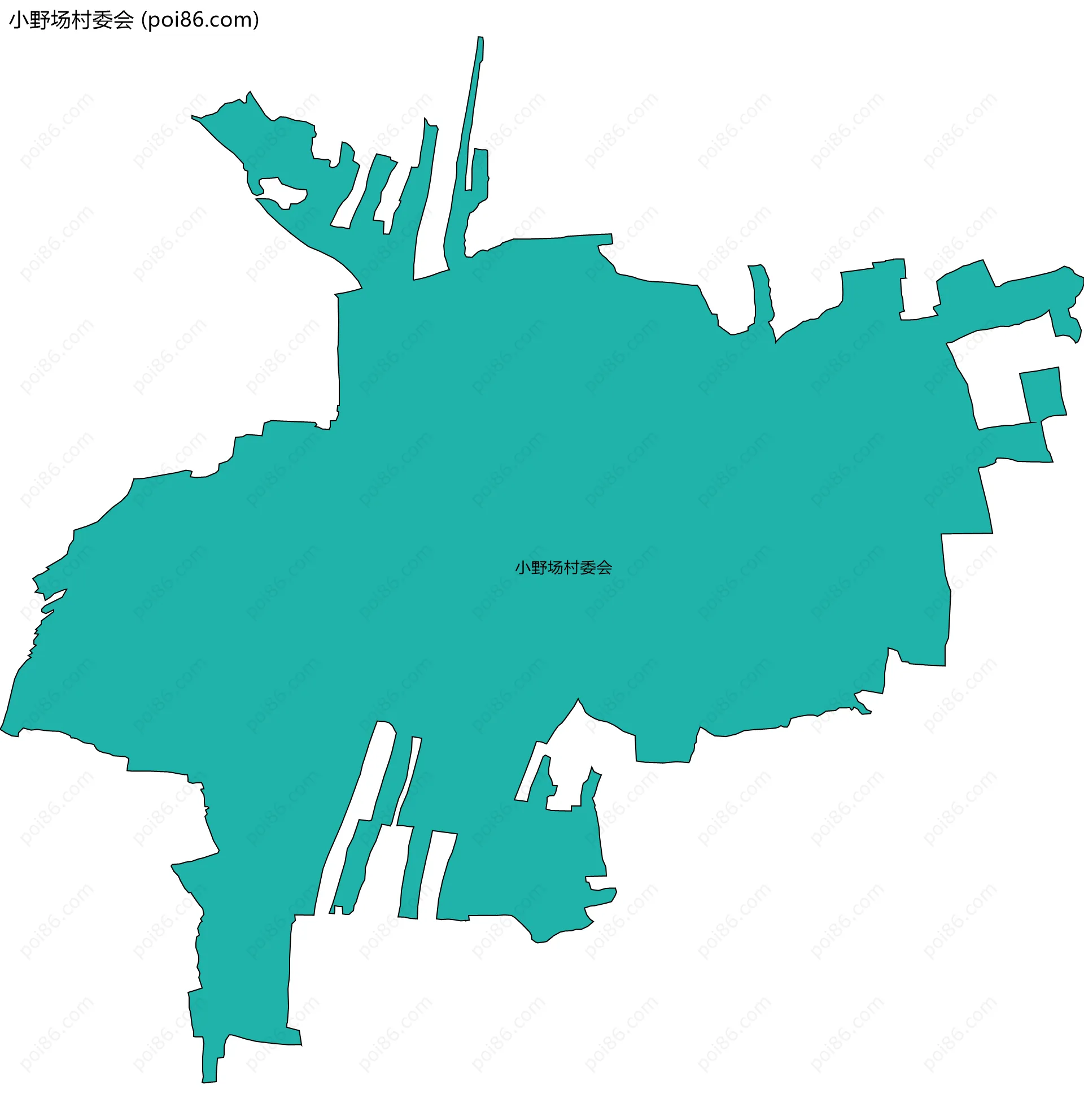 小野场村委会边界地图