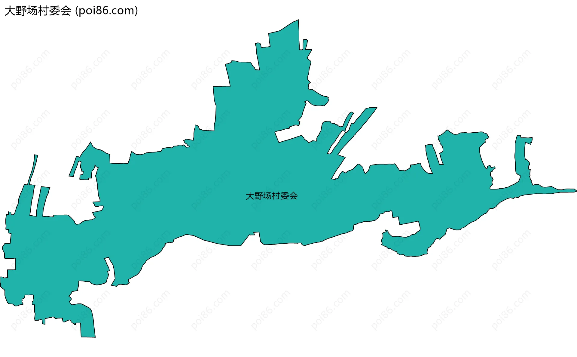 大野场村委会边界地图