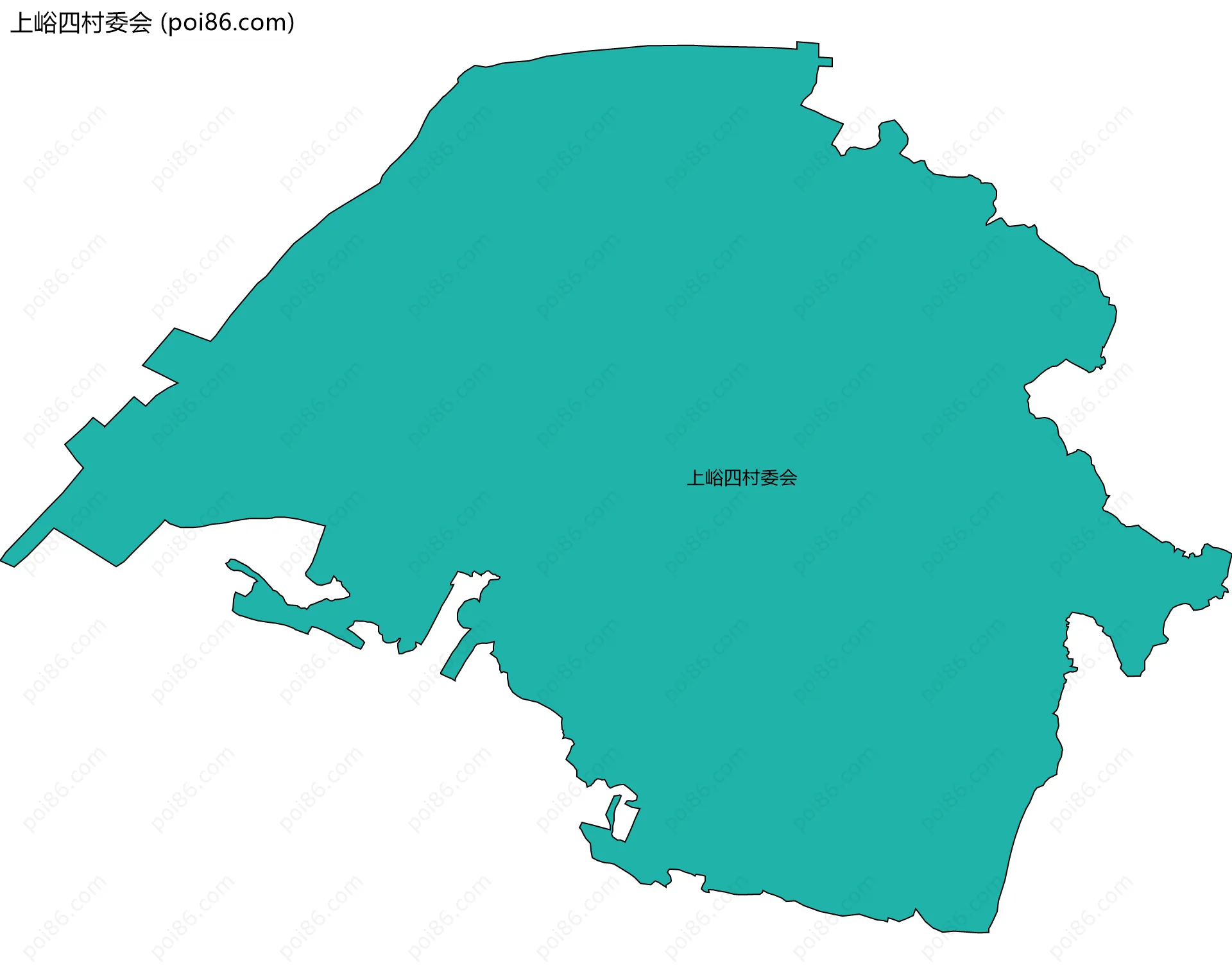 上峪四村委会边界地图