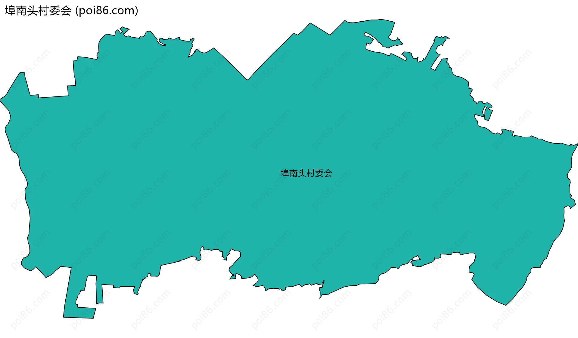 埠南头村委会边界地图