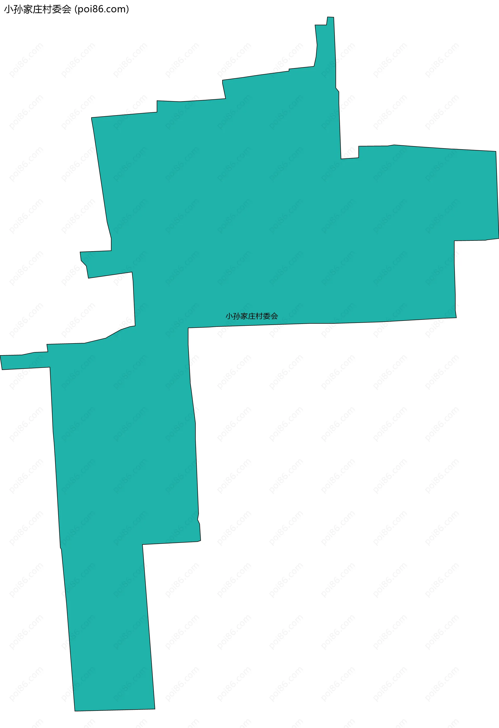 小孙家庄村委会边界地图