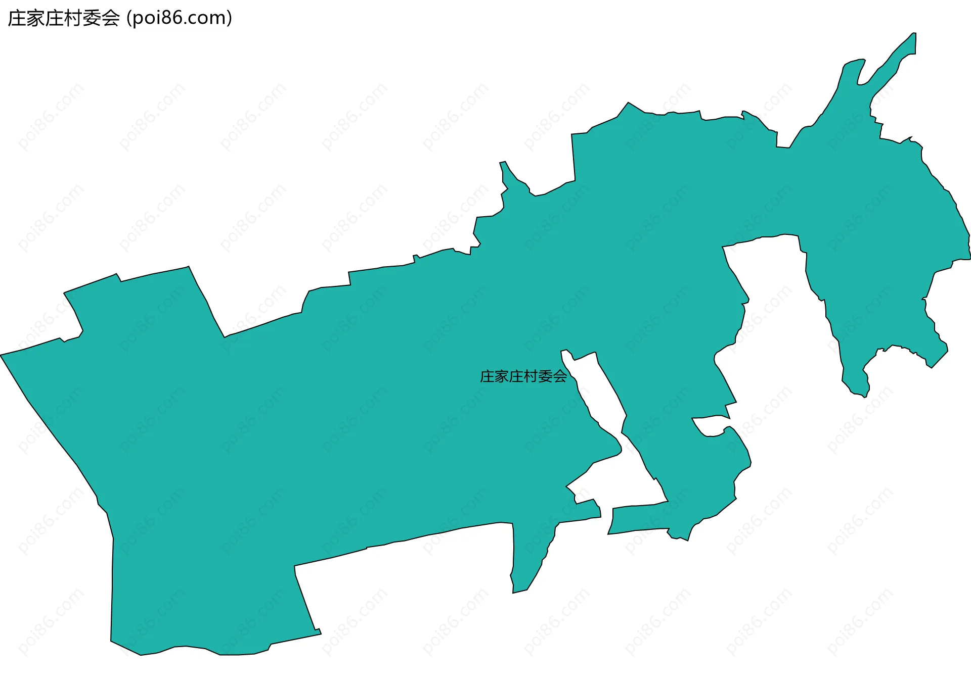 庄家庄村委会边界地图